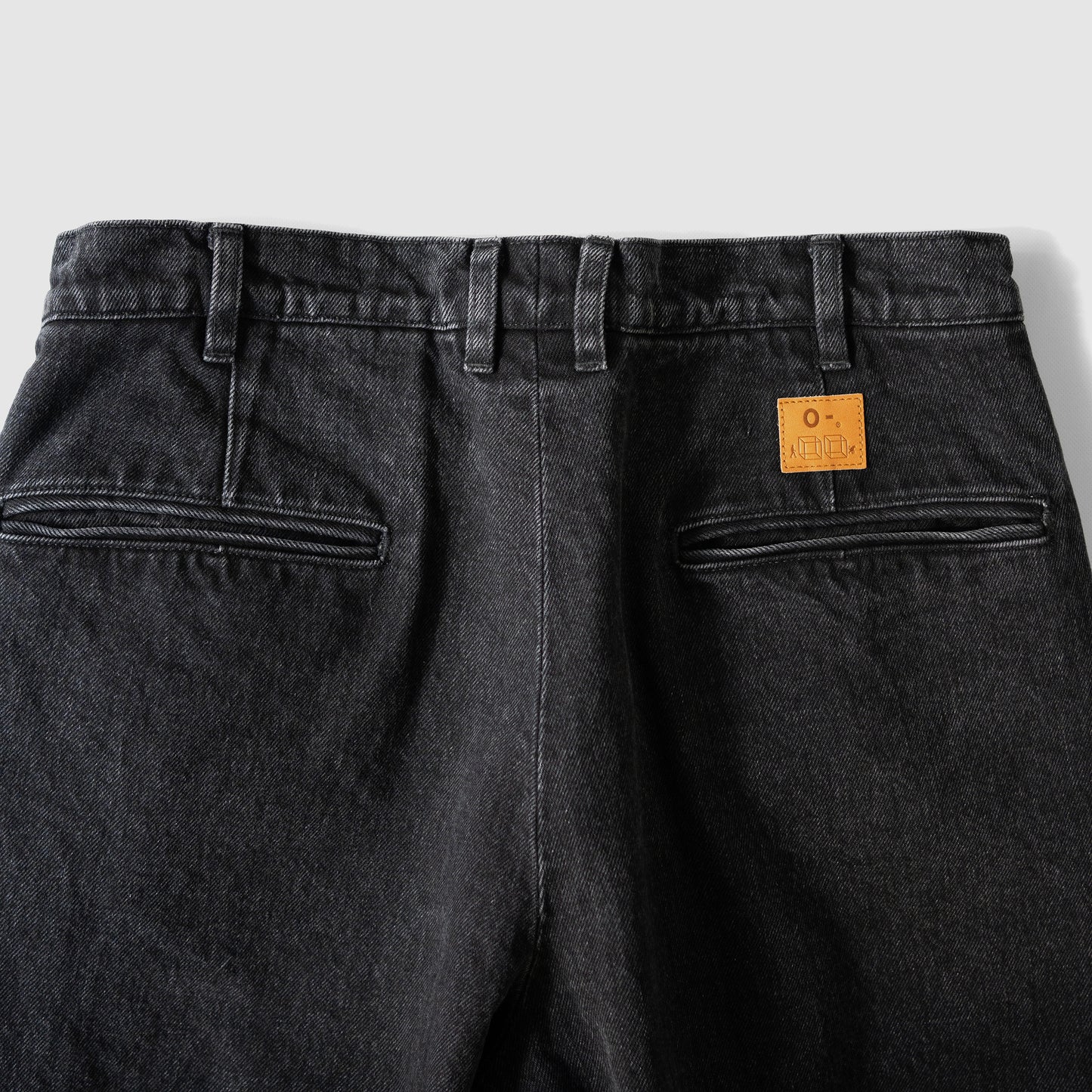 O- / N.N.Z. DENIM TROUSERS W "Black -Stone Bio-"