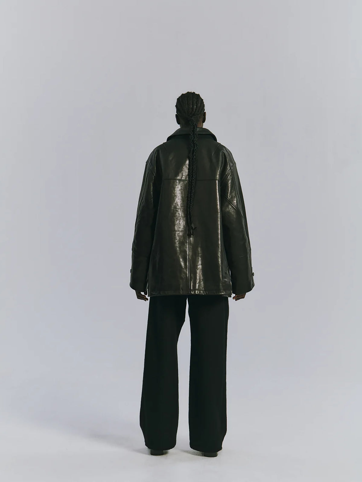 ANCELLM / H.L HALF COAT "BLACK"