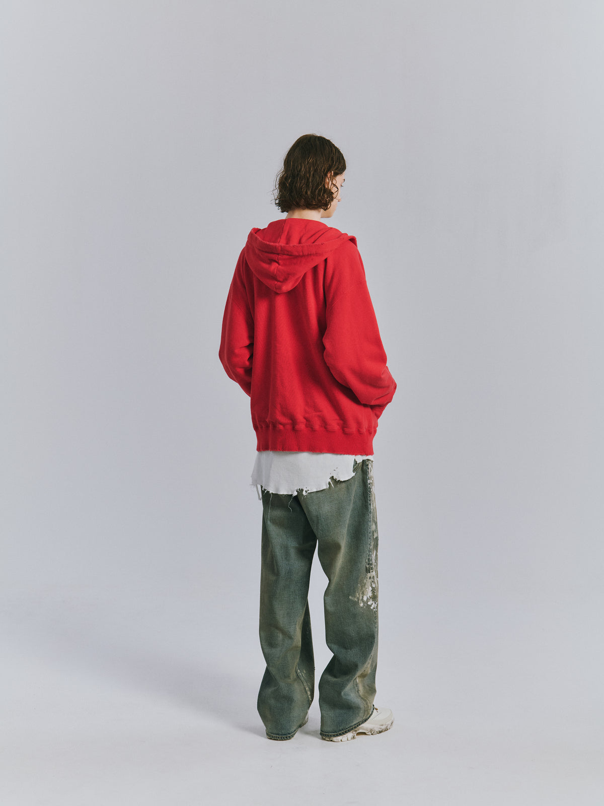 ANCELLM / ZIP UP HOODIE "RED"