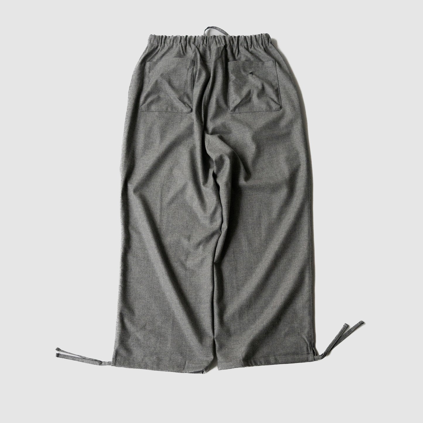 satou / wool cashmere easy pants "nezumi"