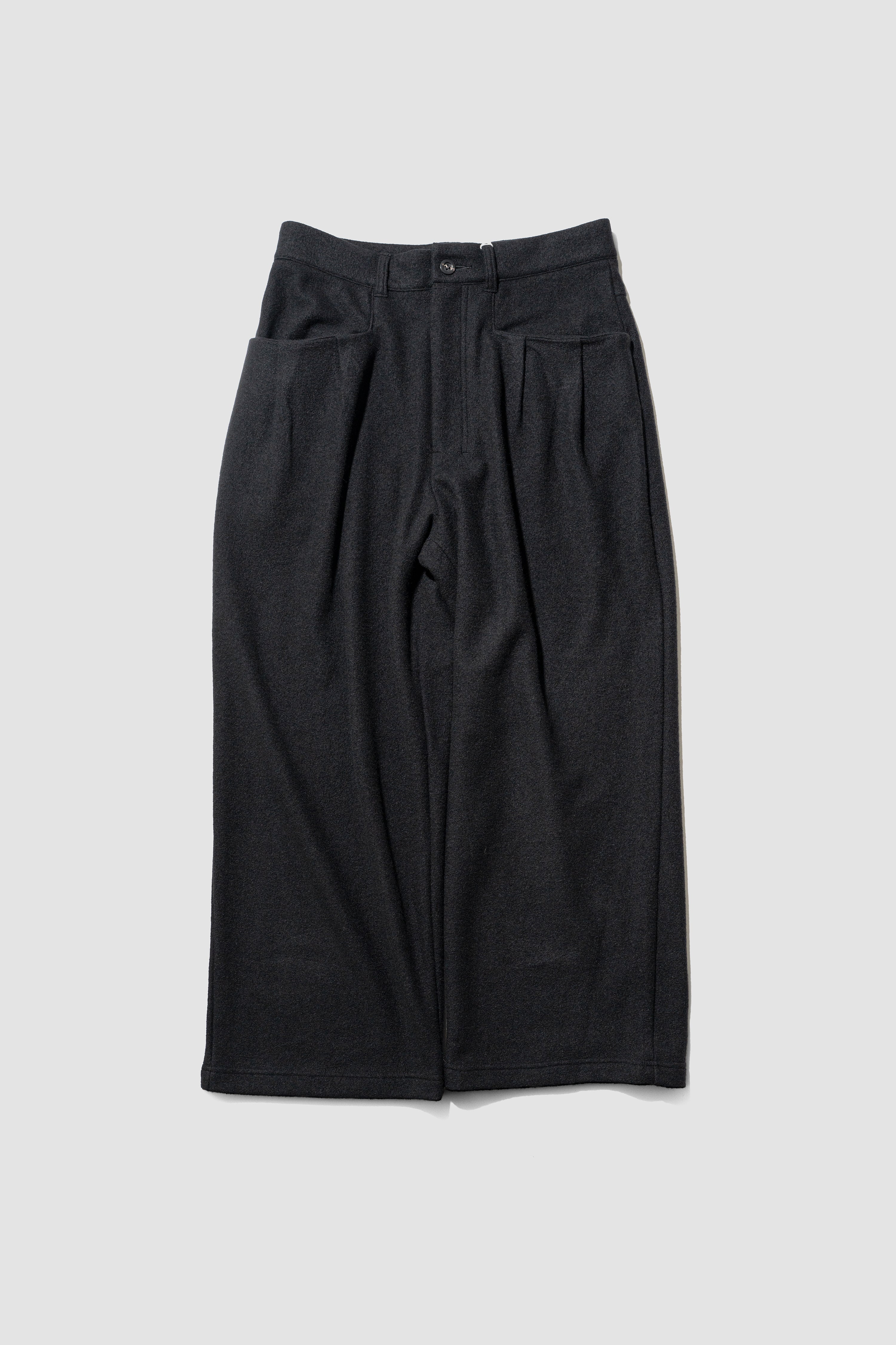 ANCELLM(アンセルム) / WOOL CUT WIDE TUCK SLACKS 