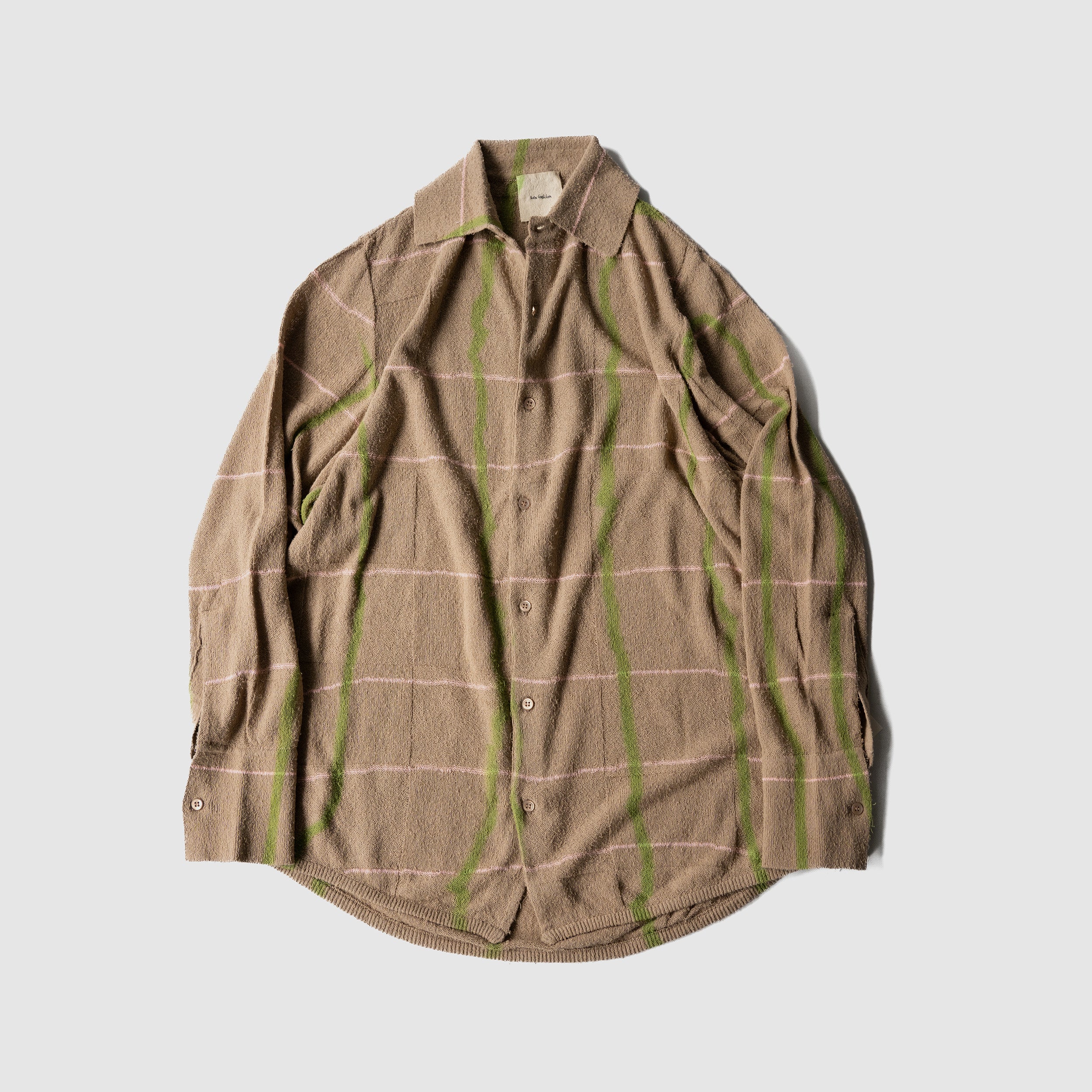 Kota Gushiken(コウタグシケン/ Chusen Dyeing Plaid Shirt 