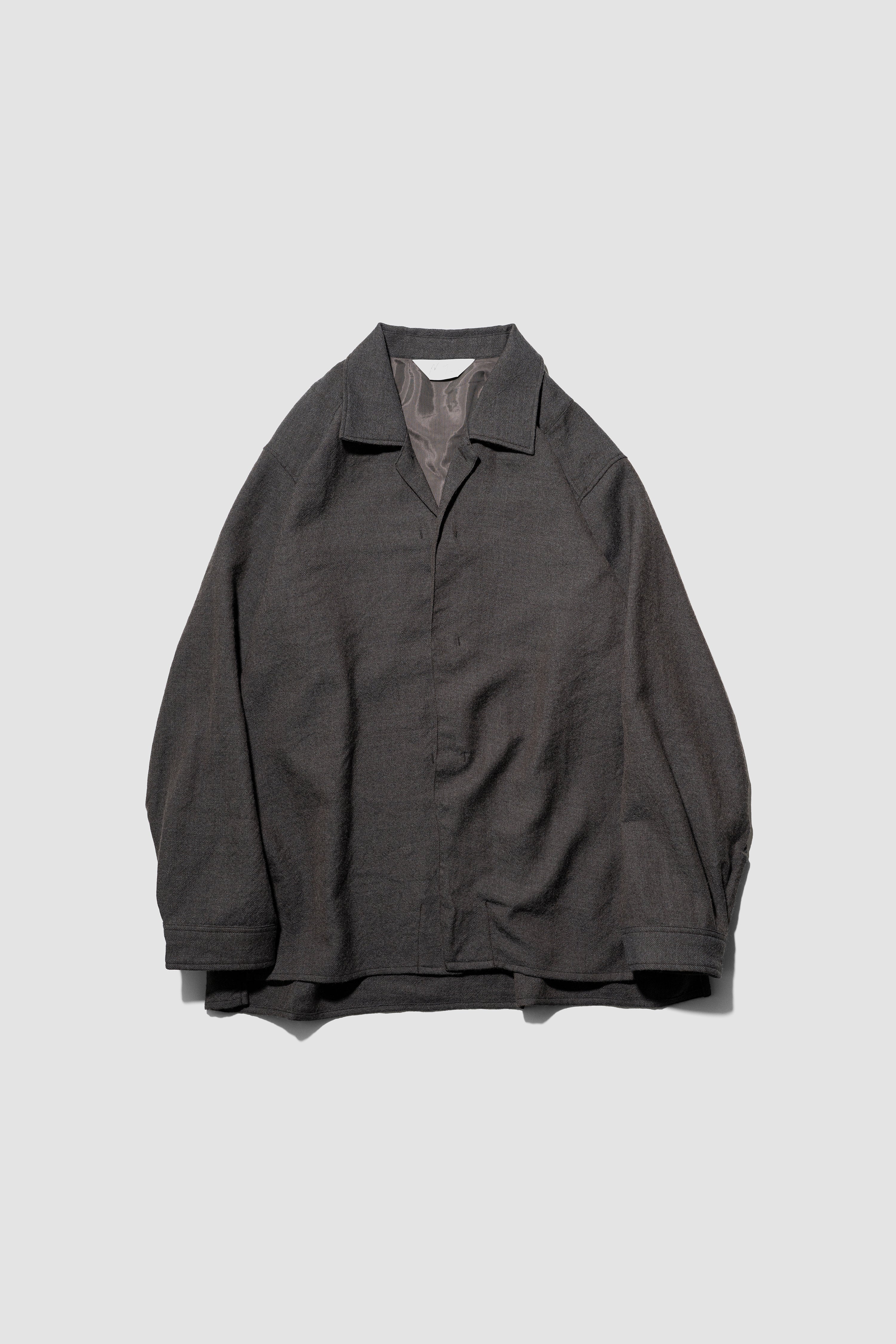 新品未使用　ancellm attic別注 tシャツ ANCELLM(アンセルム) / WOOL CROSS-LINE SHIRT 