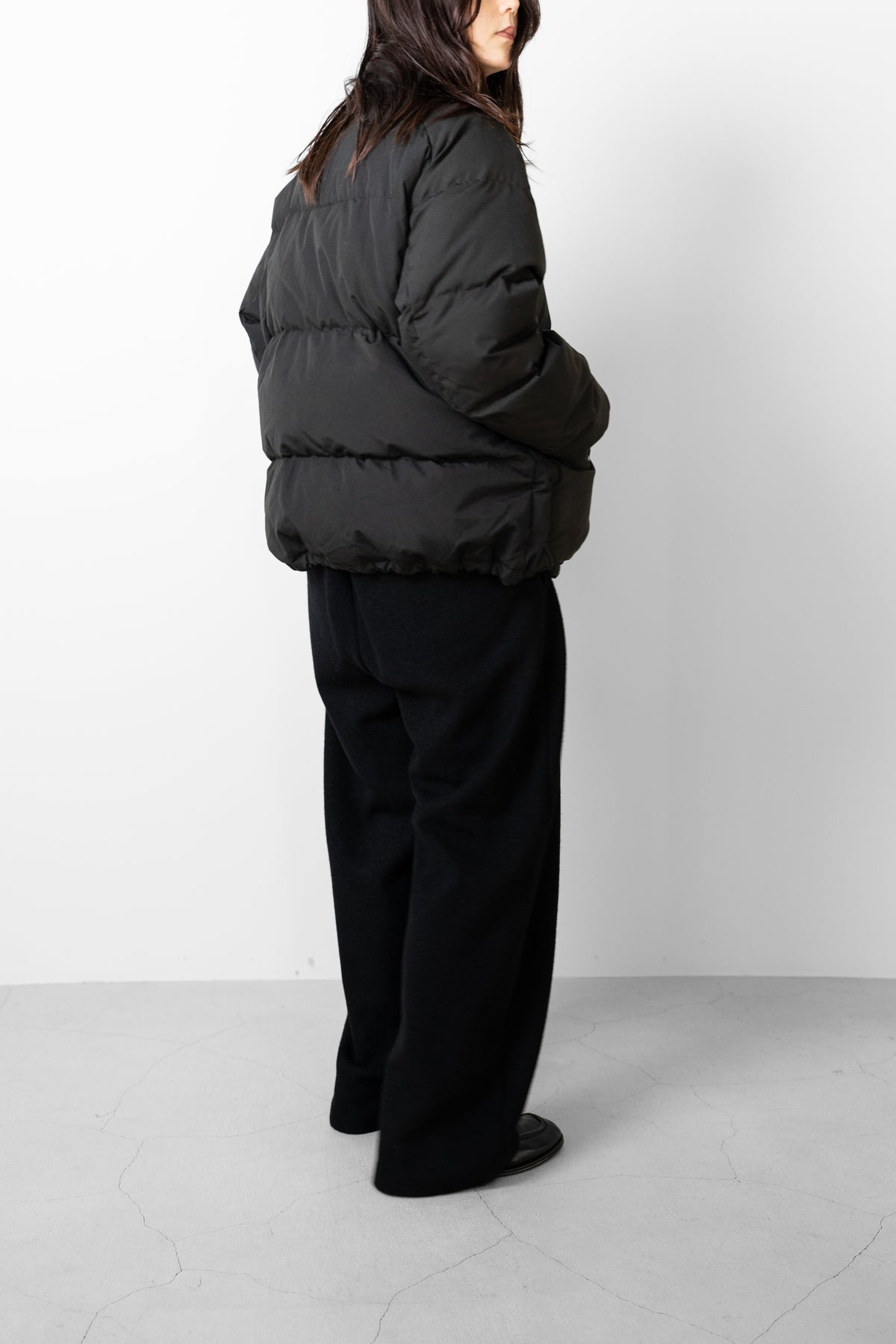 ANCELLM / AGING DOWN JACKET "BLACK"