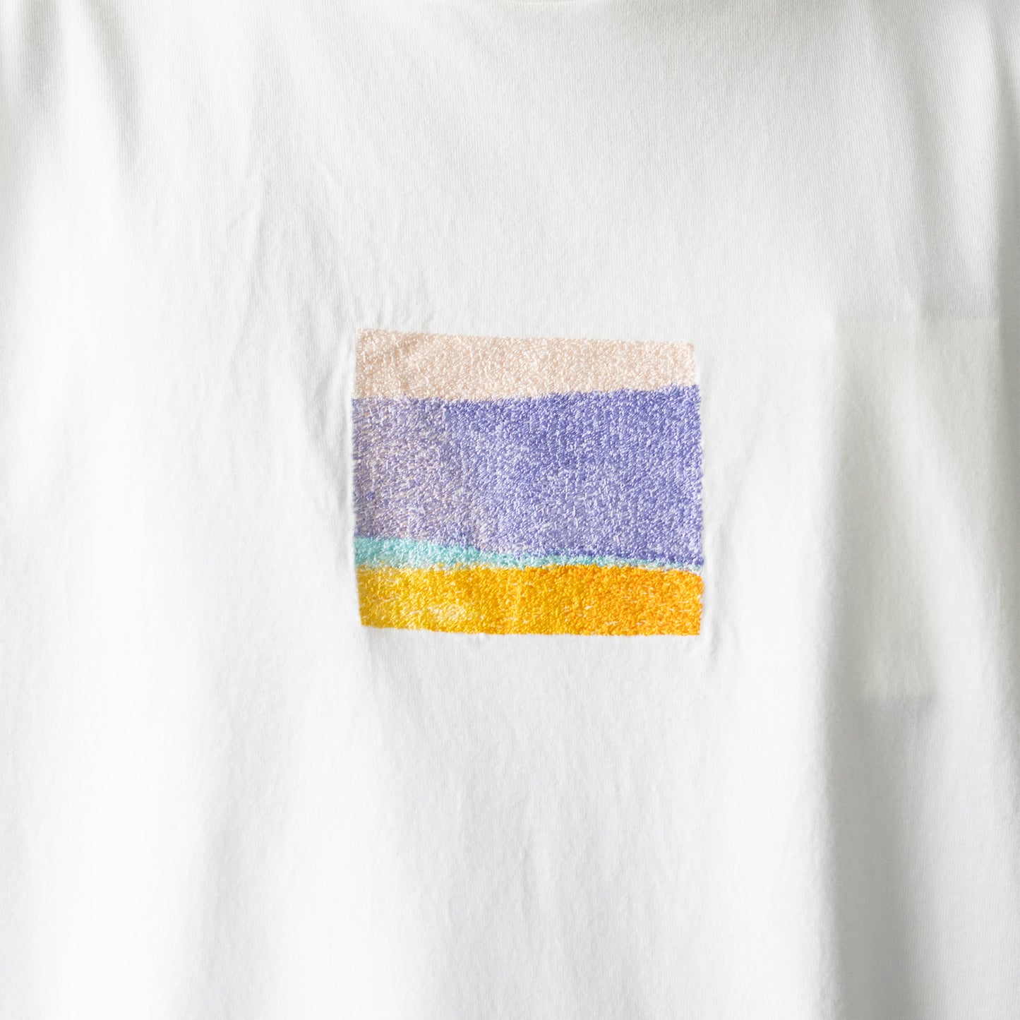 YOKE/ EMBROIDERY T-SHIRT "WHITE"