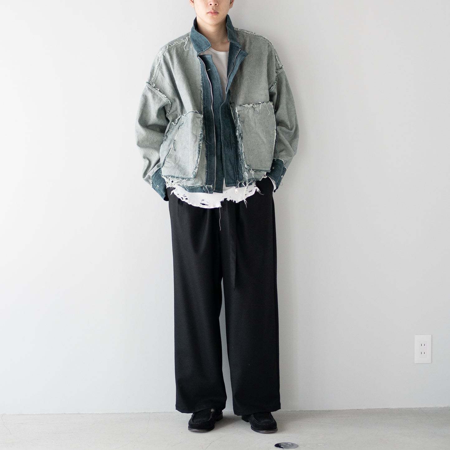 BIBLIOTHERK / REVERSIBLE JACKET "AOSABI"