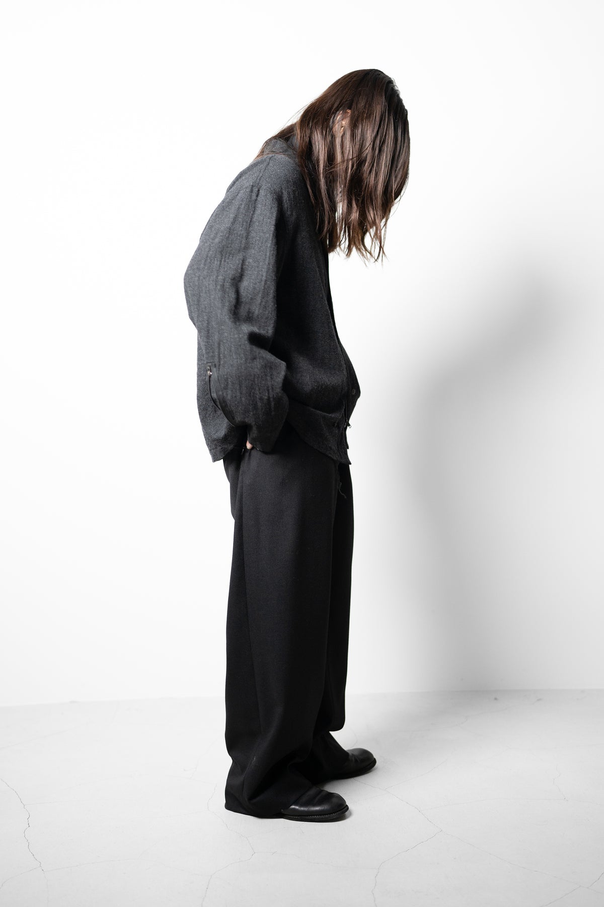 barbell object / zipper bl "charcoal"
