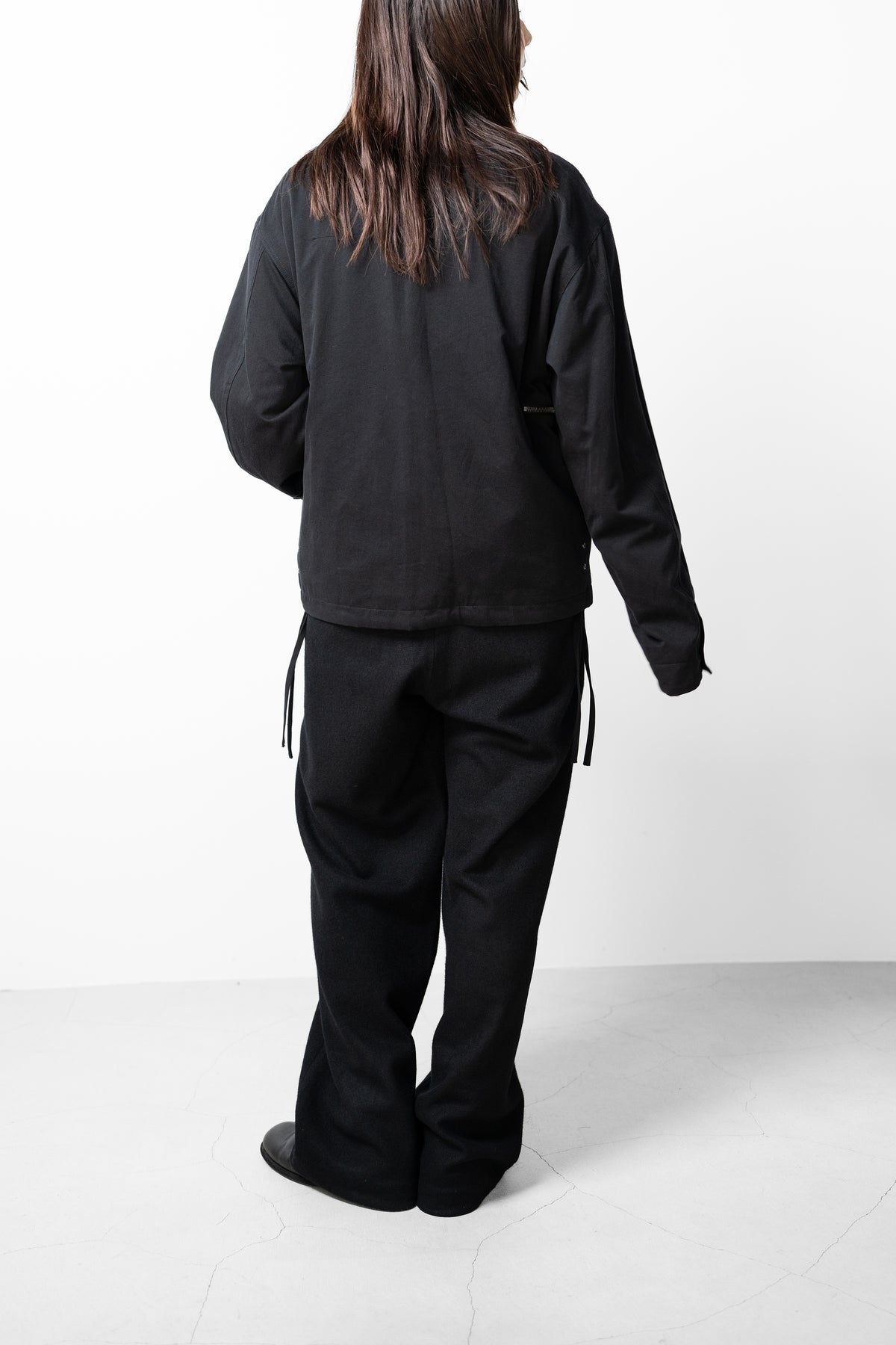 VUJA DÉ / Teo Utility Jacket in Cotton/Cashmere/Silk "Black"
