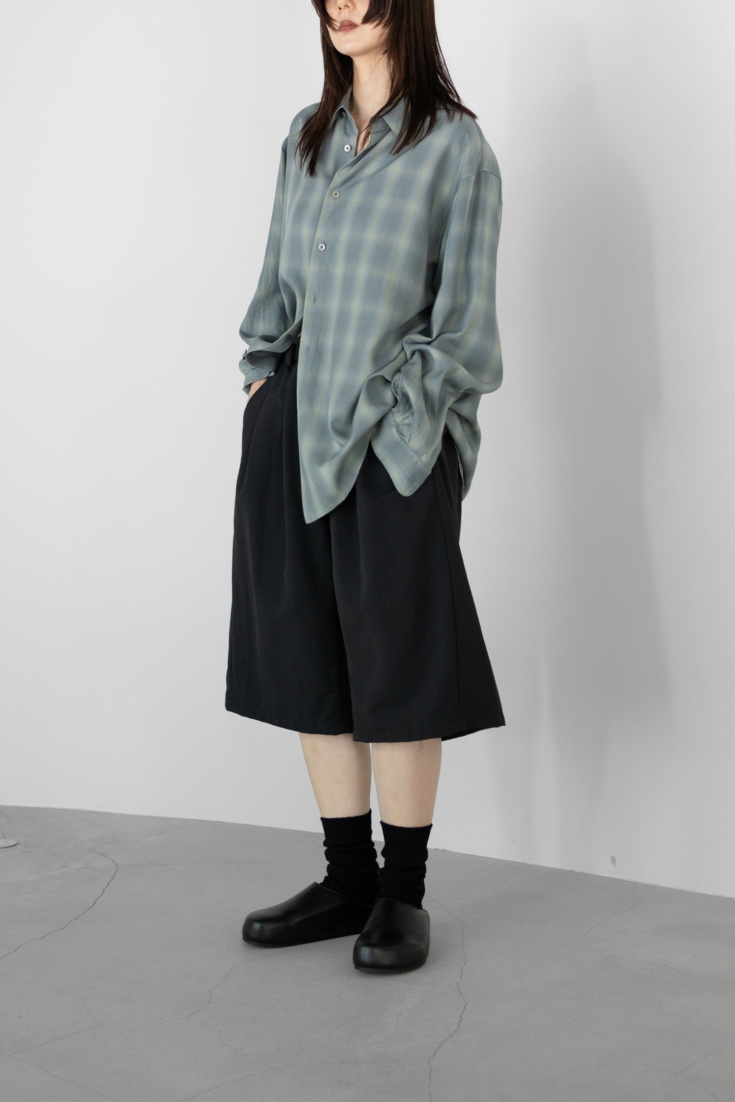 Blanc YM/ Nylon Buggy Half Pants "Black"