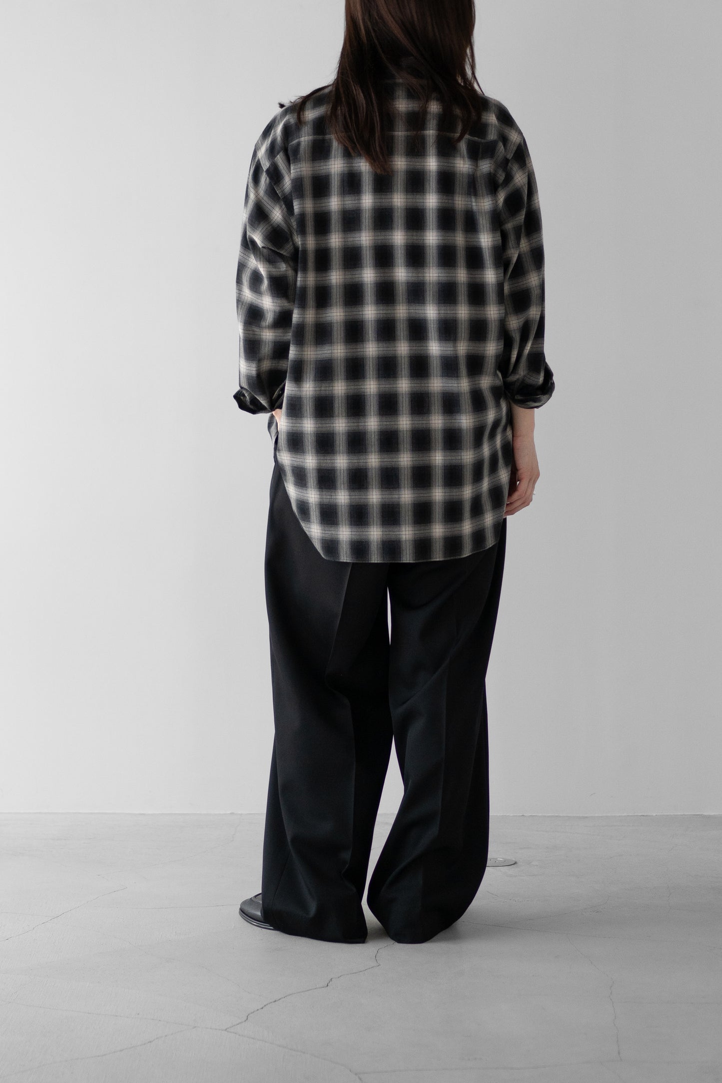 ssstein/ EASY LONG WIDE TROUSERS "BLACK"