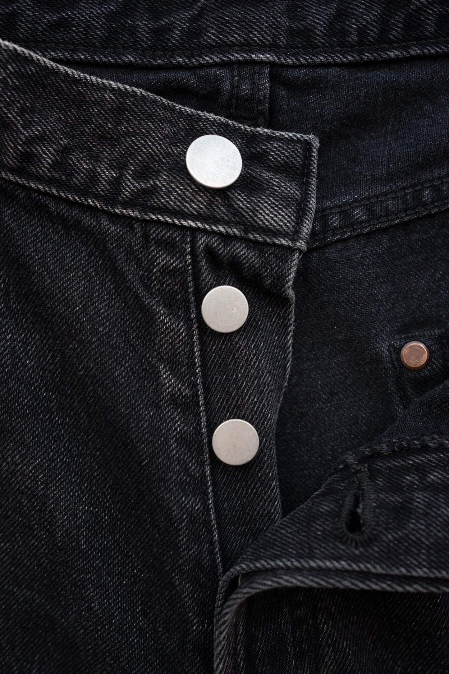 ssstein/ OVERSIZE FIT DENIM PANTS "BLACK"