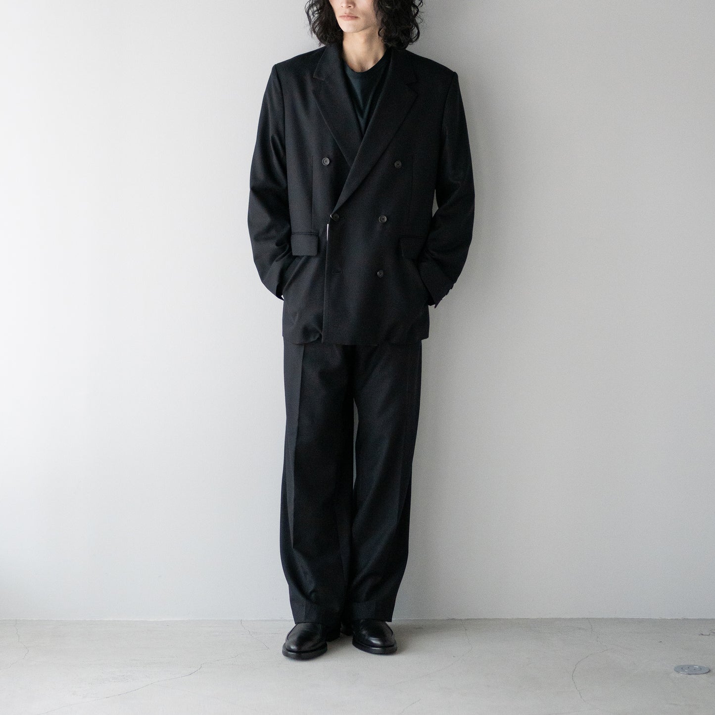 ROTOL/ DOUBLE TAILORED JACKET "BLACK"