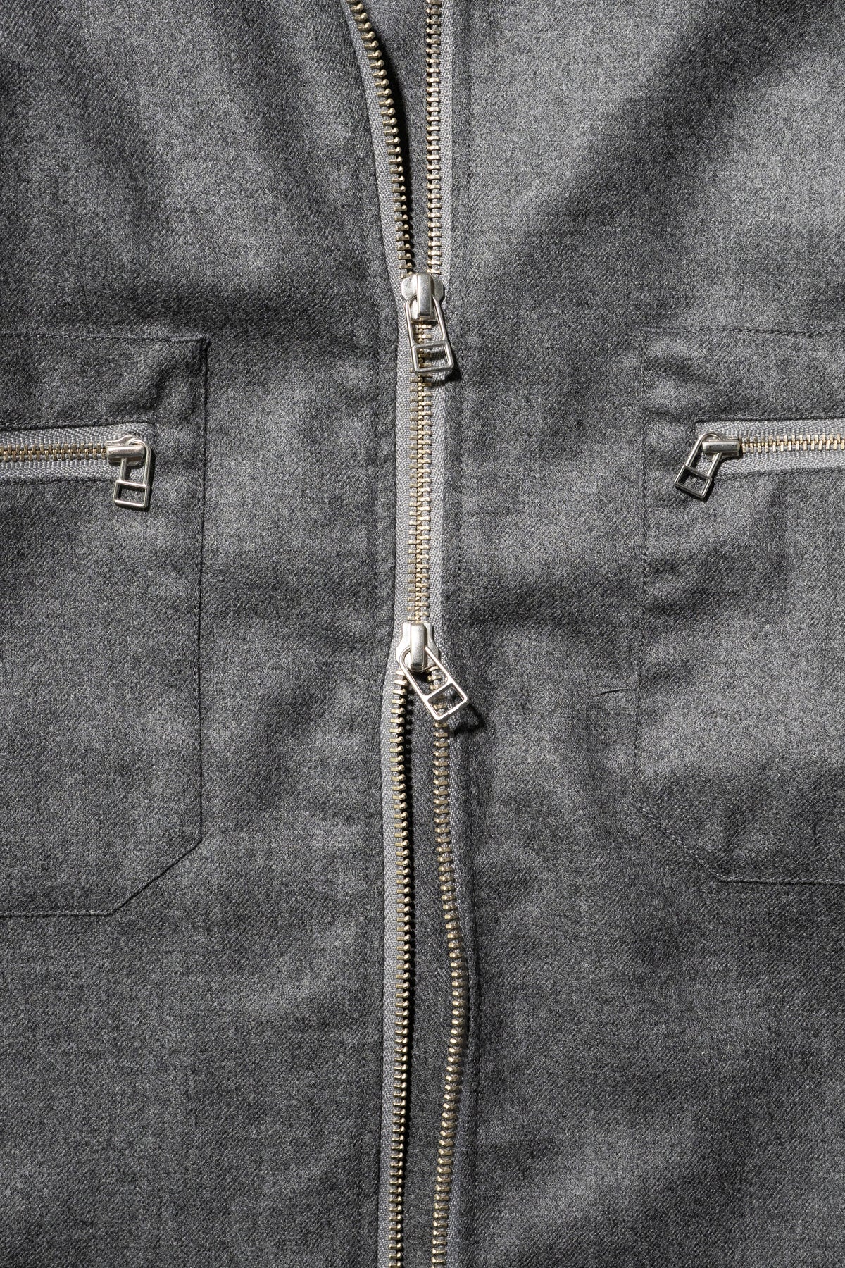 Afiit / WOOL ZIP SHIRT "GRAY"