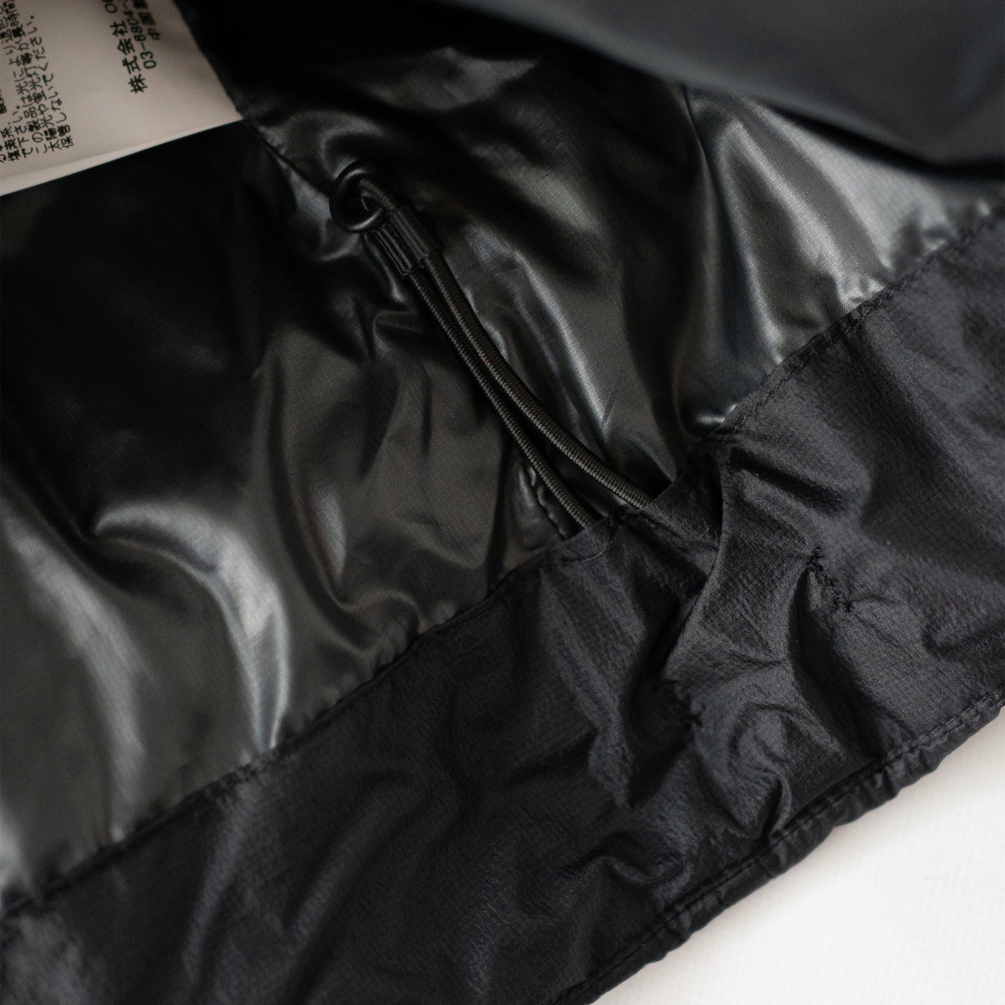 paratrait/ MEMBRANE SHELL PUFF BLOUSON "BLACK"