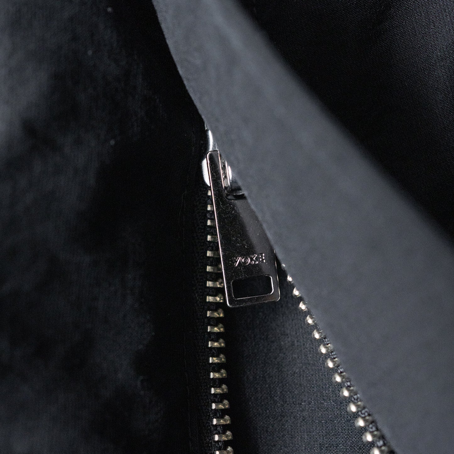 YOKE/ Wool Nylon Flight Jacket "BLACK"