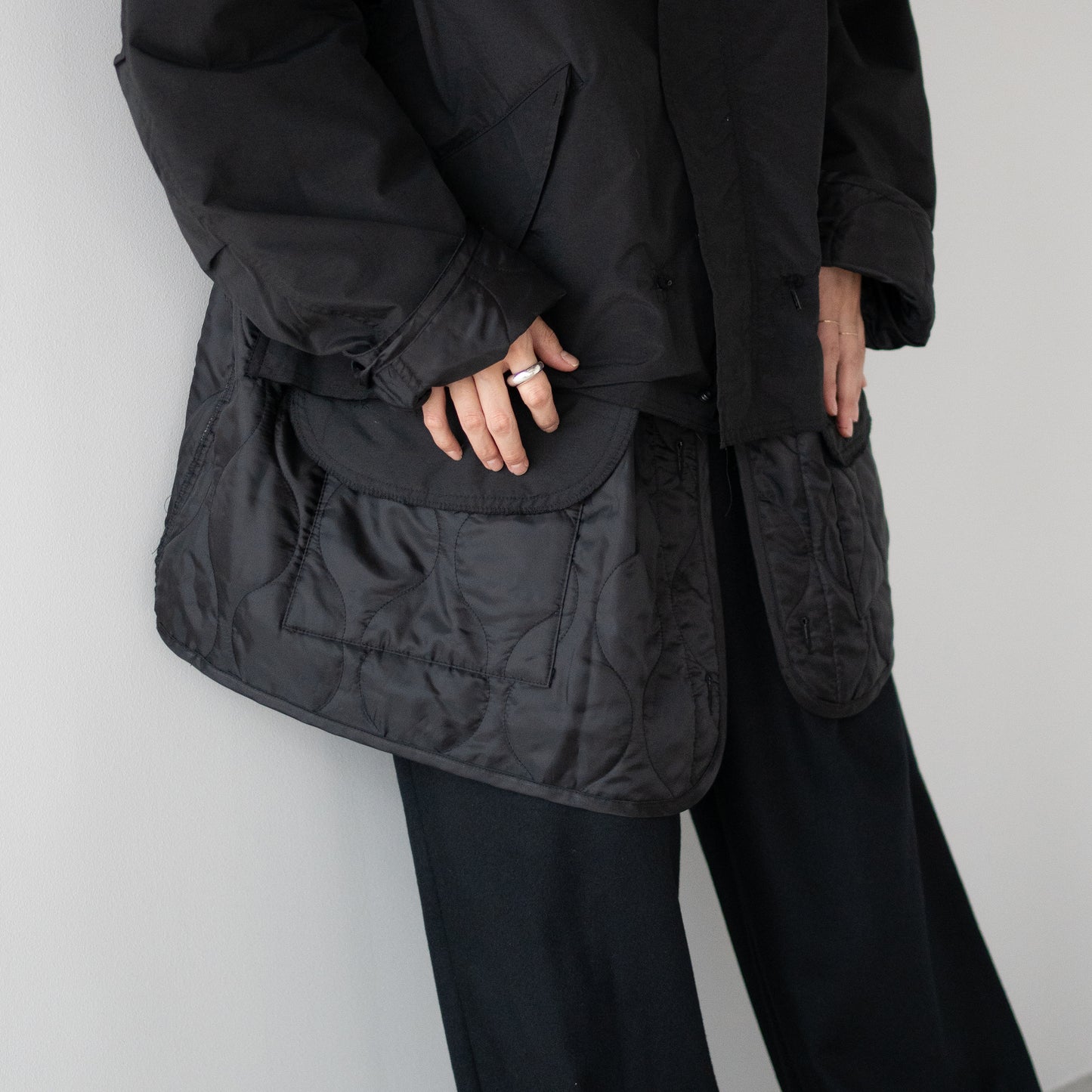 YOKE/ Connected Military Blouson "BLACK"