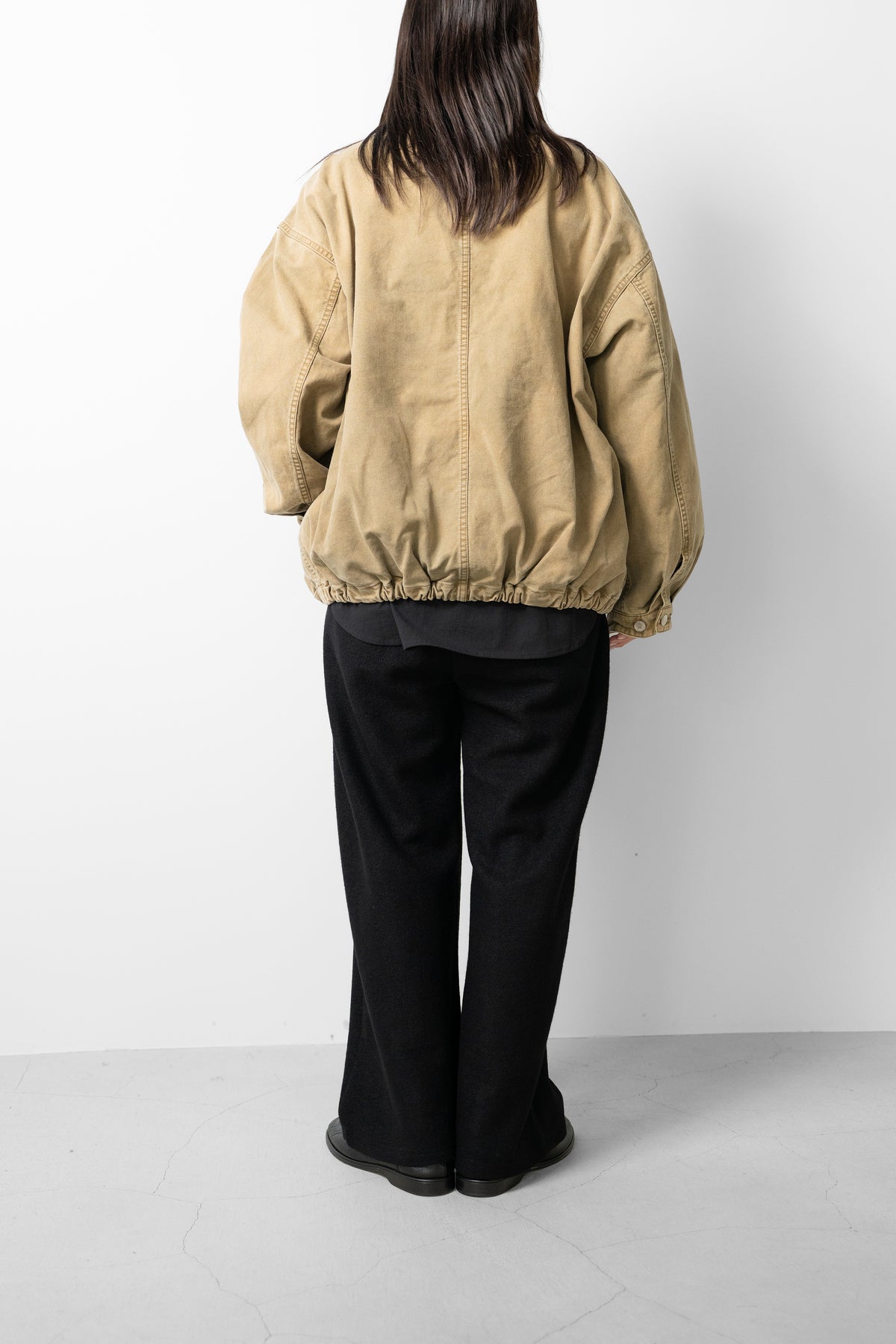 ssstein/ SULFUR DYED WHIPCORD VINTAGE JACKET "KHAKI"