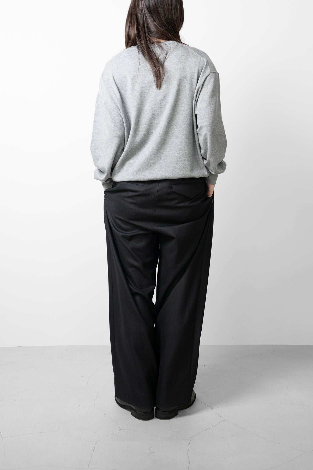 Afiit / COTTON CASHMERE LS "GRAY"