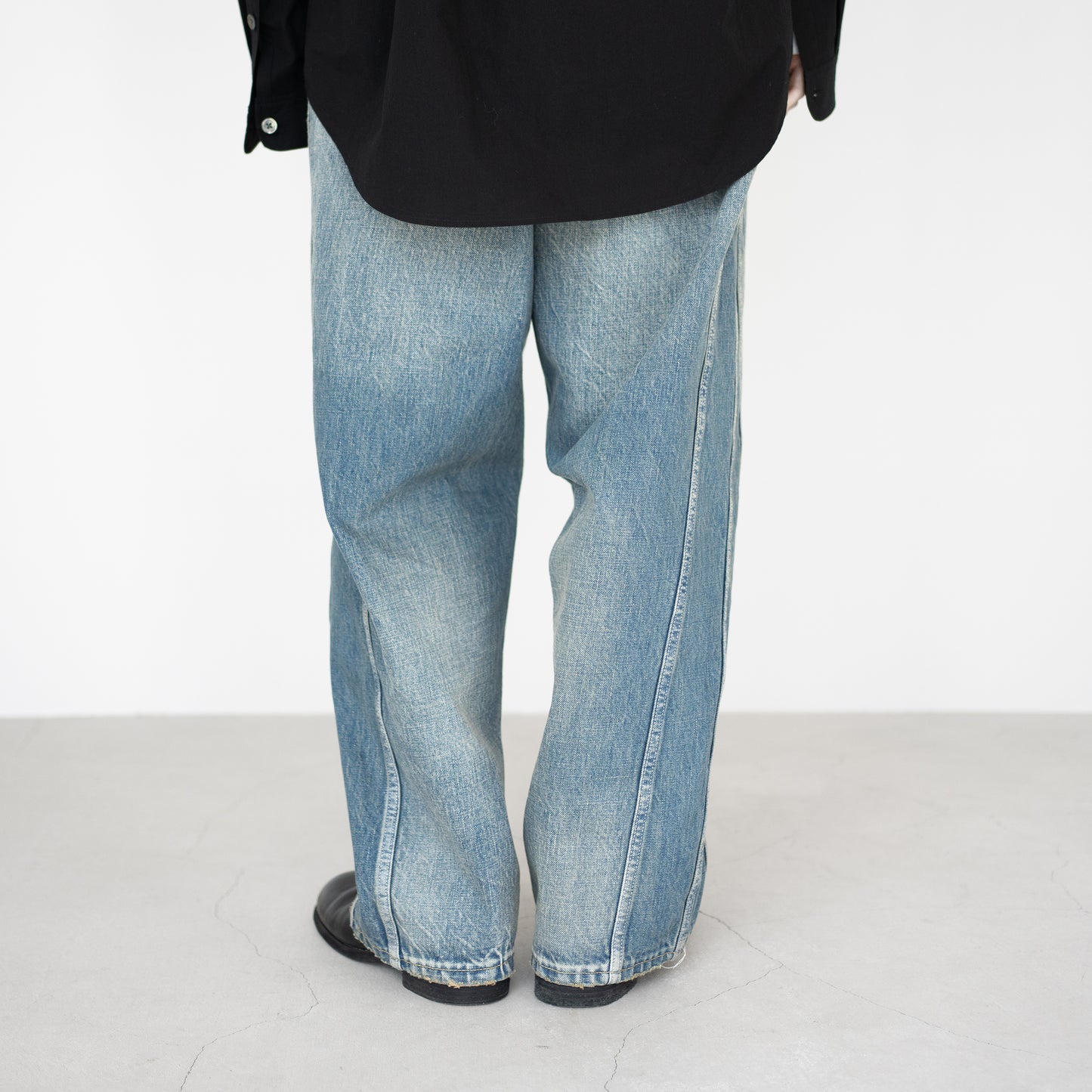 ROTOL/ Triple Seams 6P Denim Wide Damage "IND"