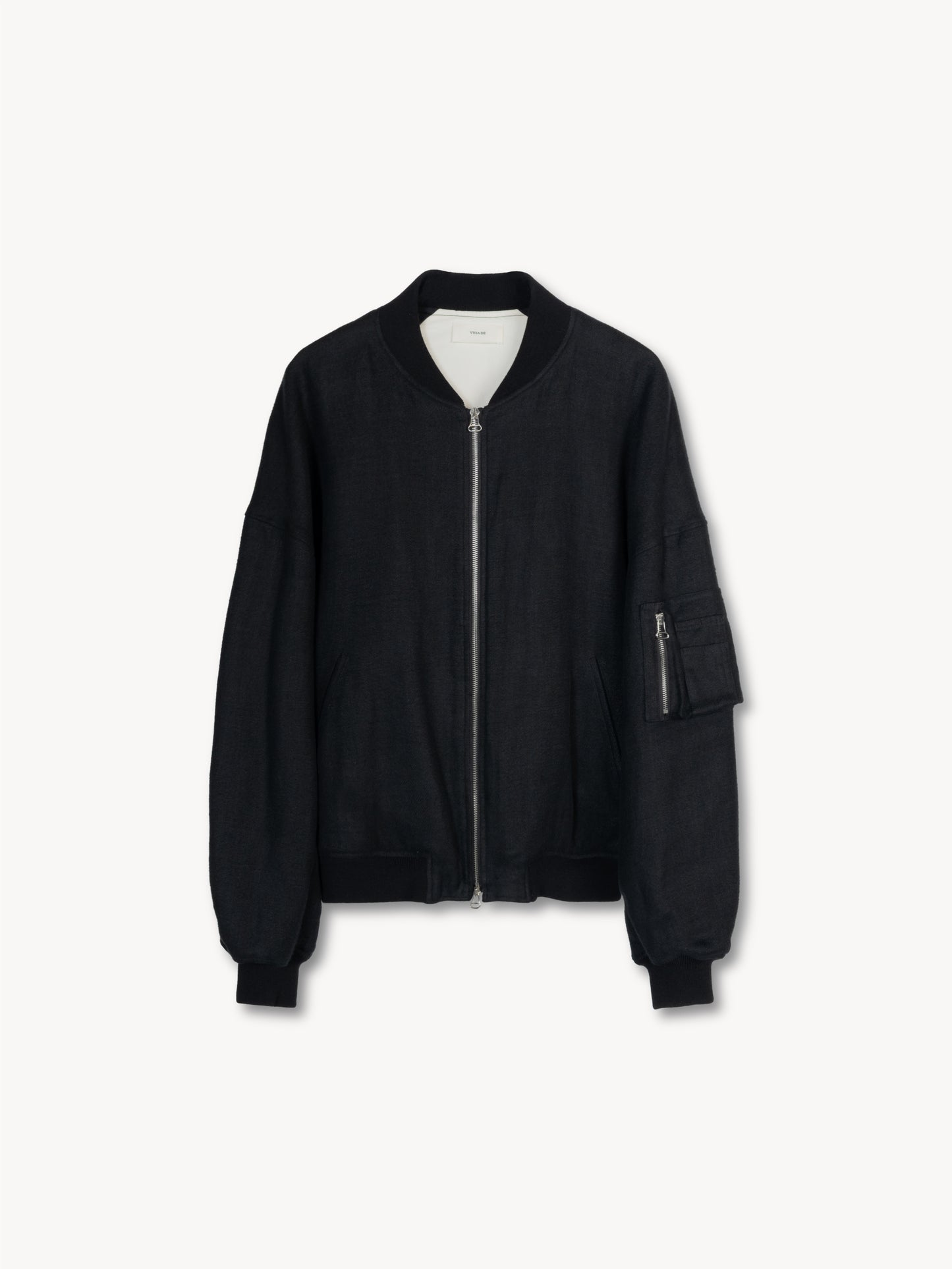 VUJA DÉ / Bale Cocoon Bomber in Linen Viera "BLACK"