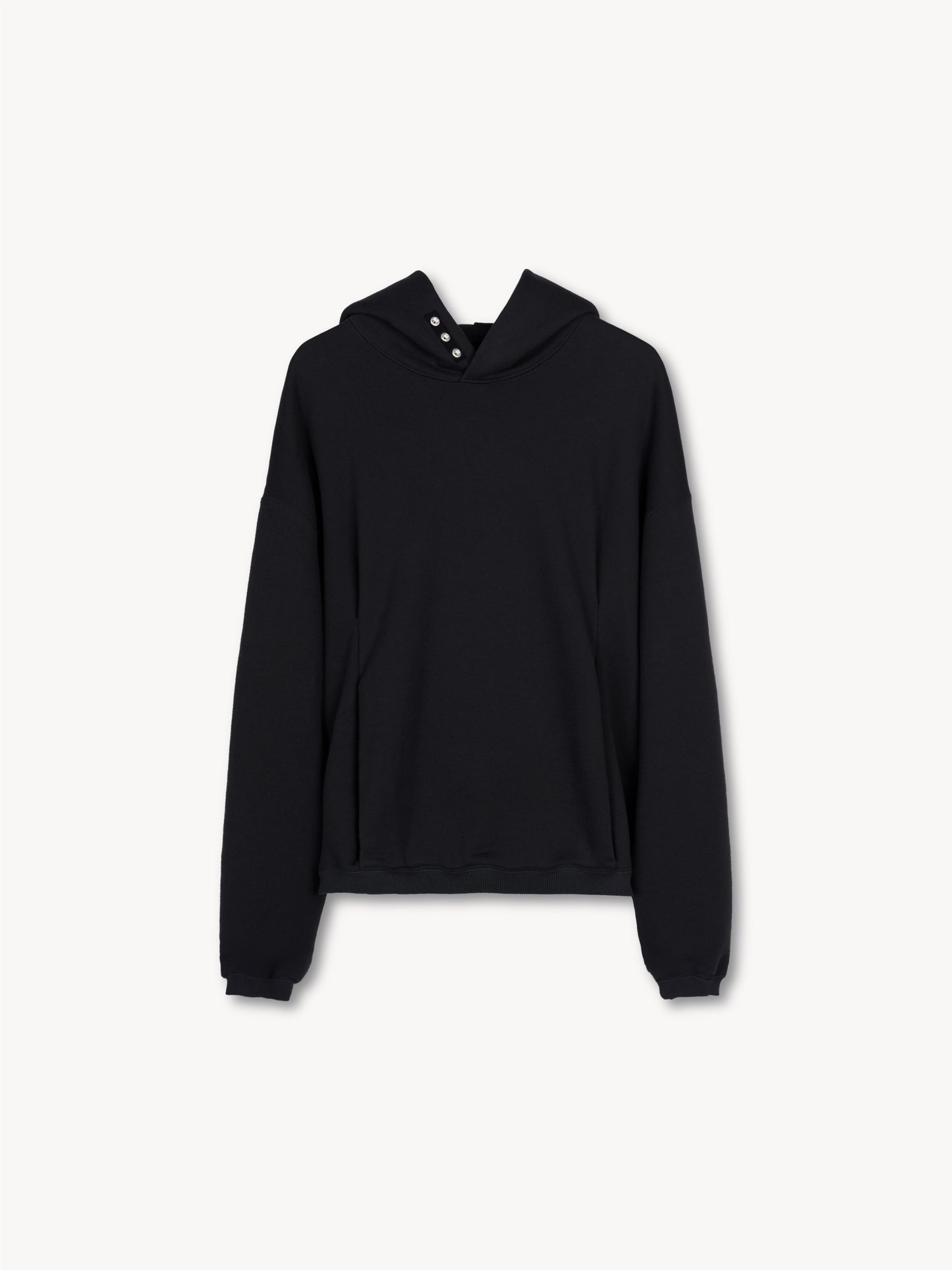 VUJA DÉ / Rhea Pullover Hoodie in Suvin Cotton "BLACK"