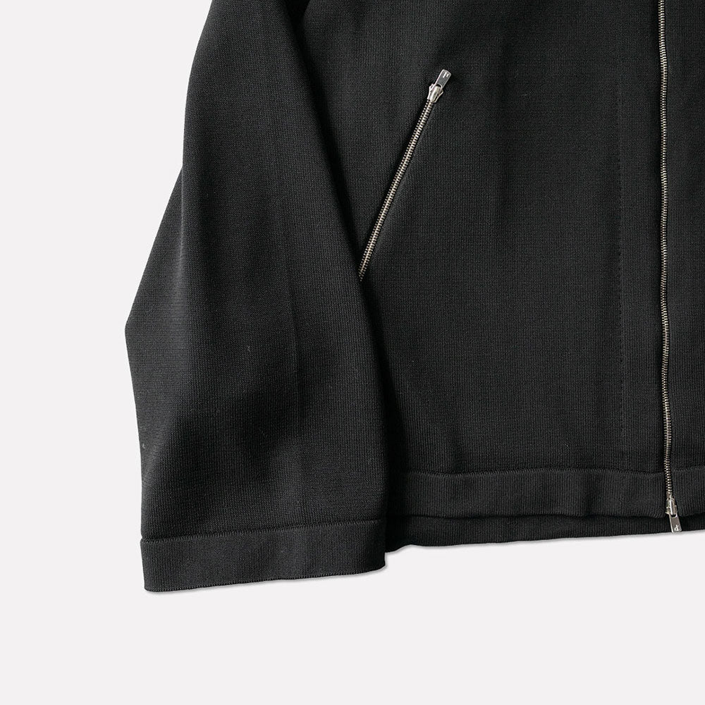 YASHIKI / -ex- Zip up knit blouson "BLACK"