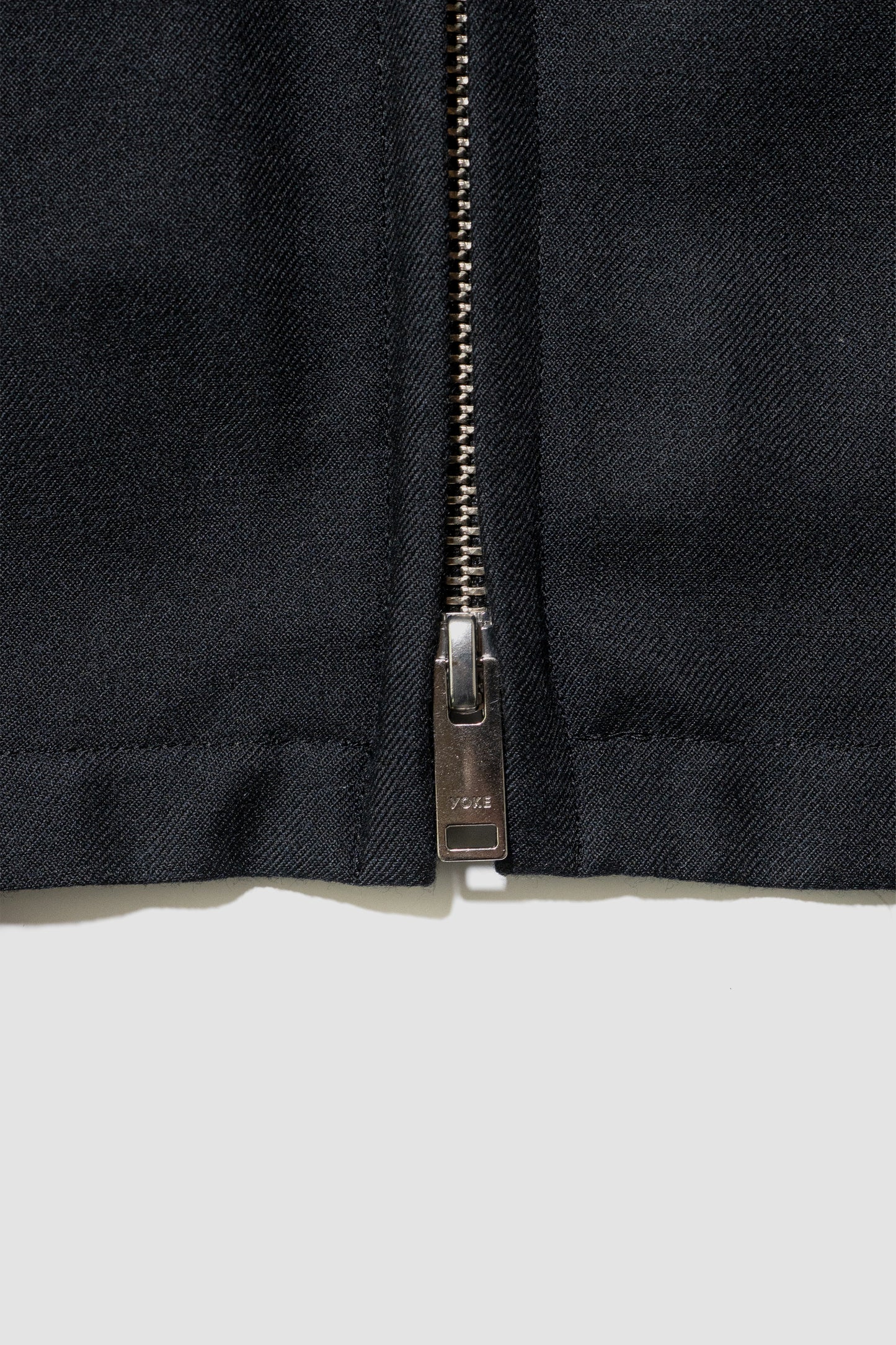YOKE/ Sculptural Wired Zip Blouson "Carbon"