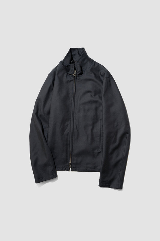 YOKE/ Sculptural Wired Zip Blouson "Carbon"