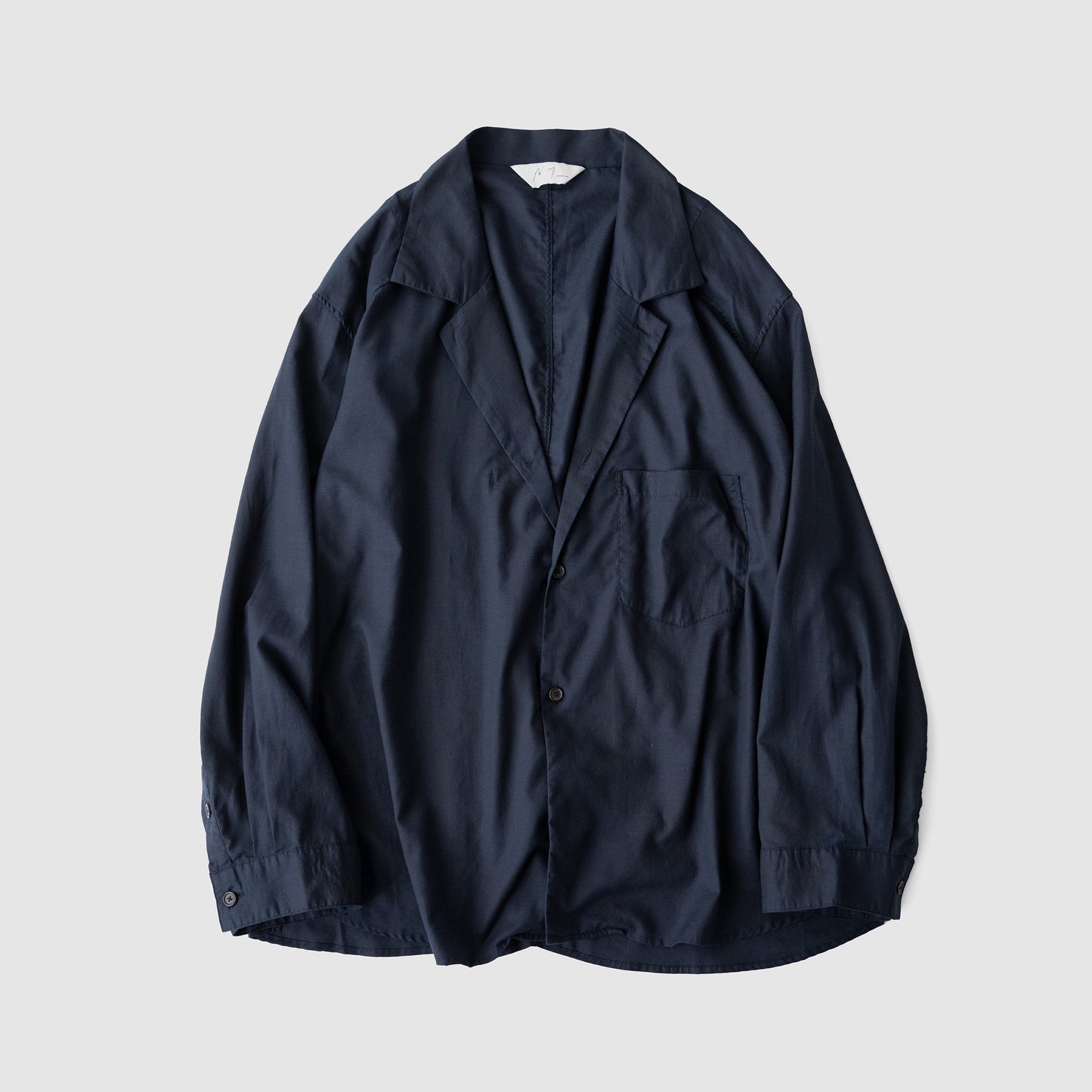 ANCELLM / C/S TAILORED SHIRT "NAVY"