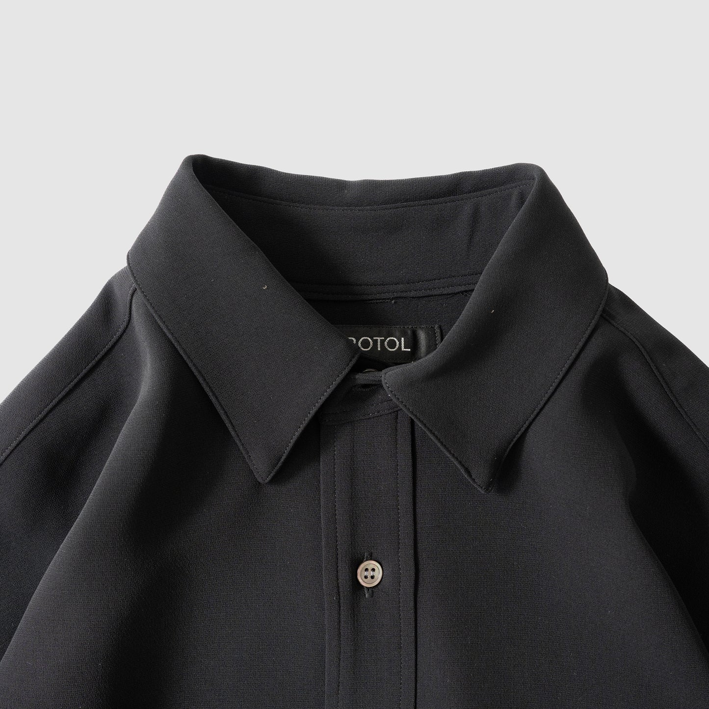 ROTOL/ Fluid Wide Shirt "BLACK"
