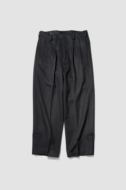 Blanc YM/ Lamds Wool Trousers "BLACK"