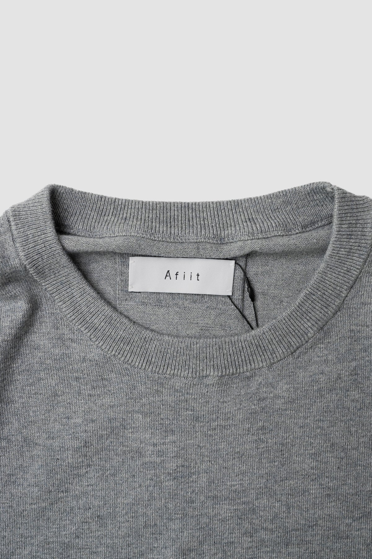 Afiit / COTTON CASHMERE LS  "GRAY"