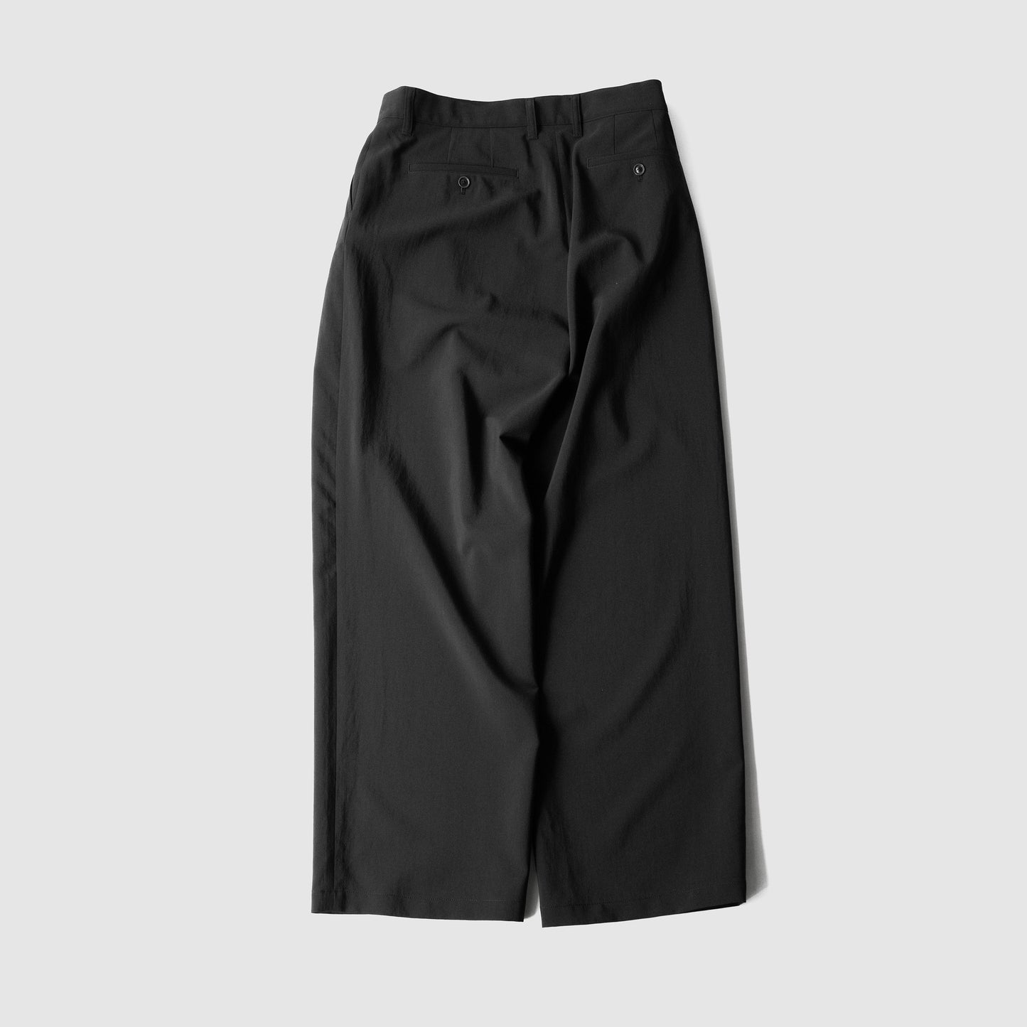 SAYATOMO / 2-Tack Wide Slacks "Black"