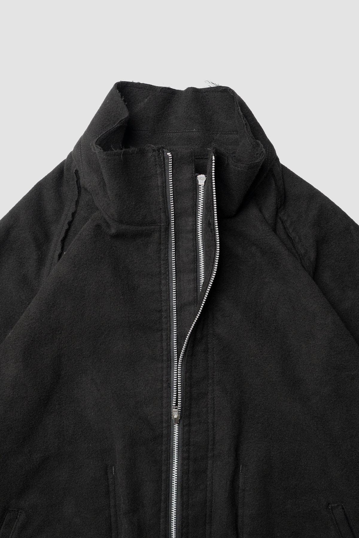 BIBLIOTHERK /  MOLESKIN ZIP SHORT BULOUSON "BLACK"
