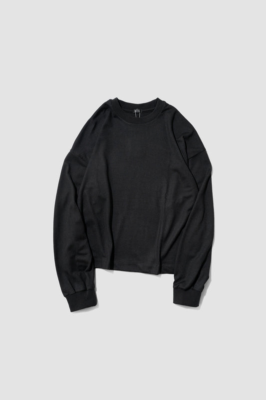 ROTOL/ Wool Wide Long Sleeve Tee "BLACK"
