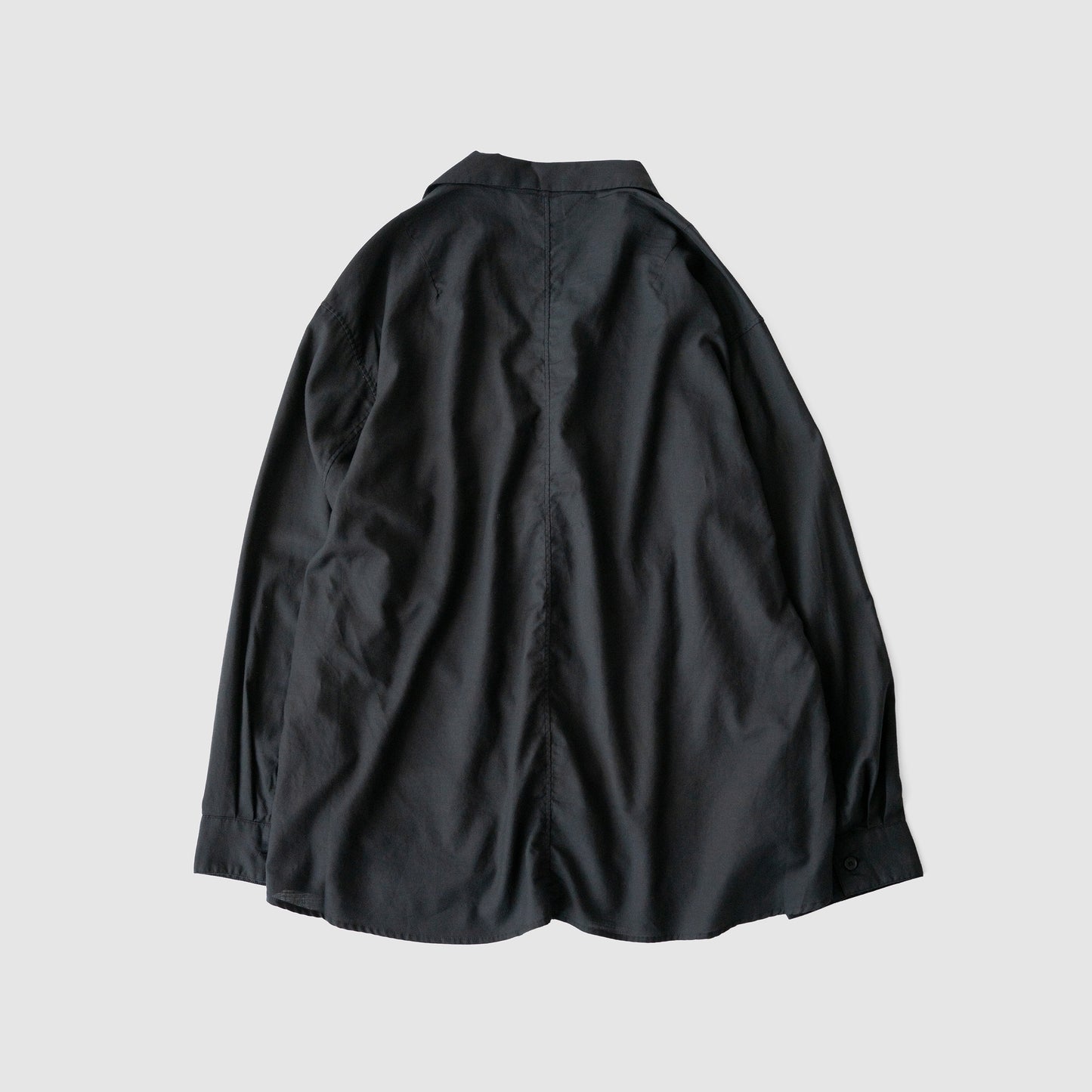 ANCELLM / C/S TAILORED SHIRT "BLACK"