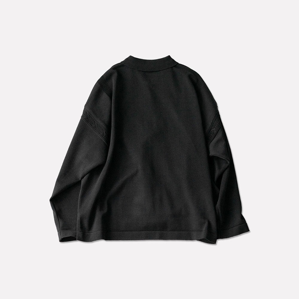 YASHIKI / -ex- Zip up knit blouson "BLACK"