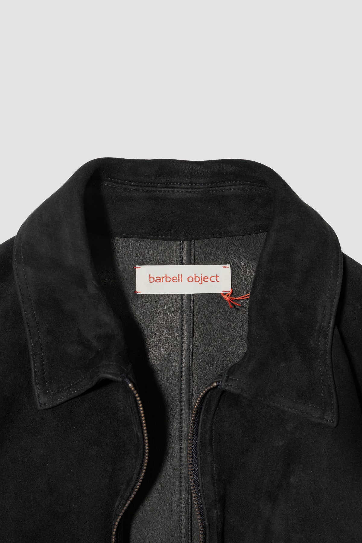 barbell object / leather jkt "black"