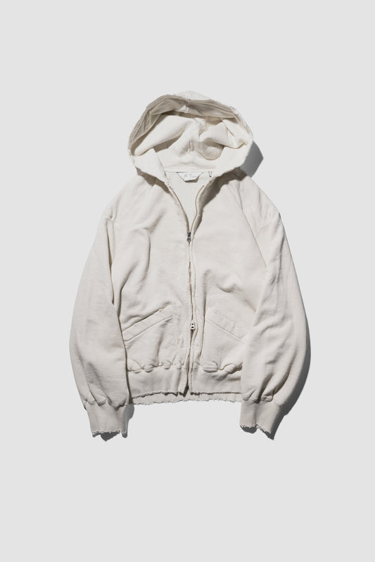 ANCELLM / ZIP UP HOODIE "G.WHITE"