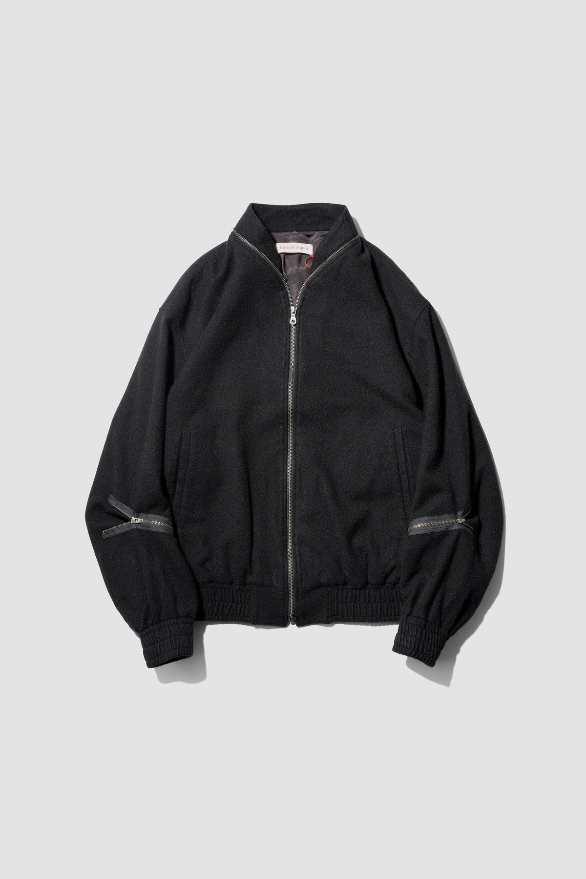 barbell object / zipper ma-1 "black"