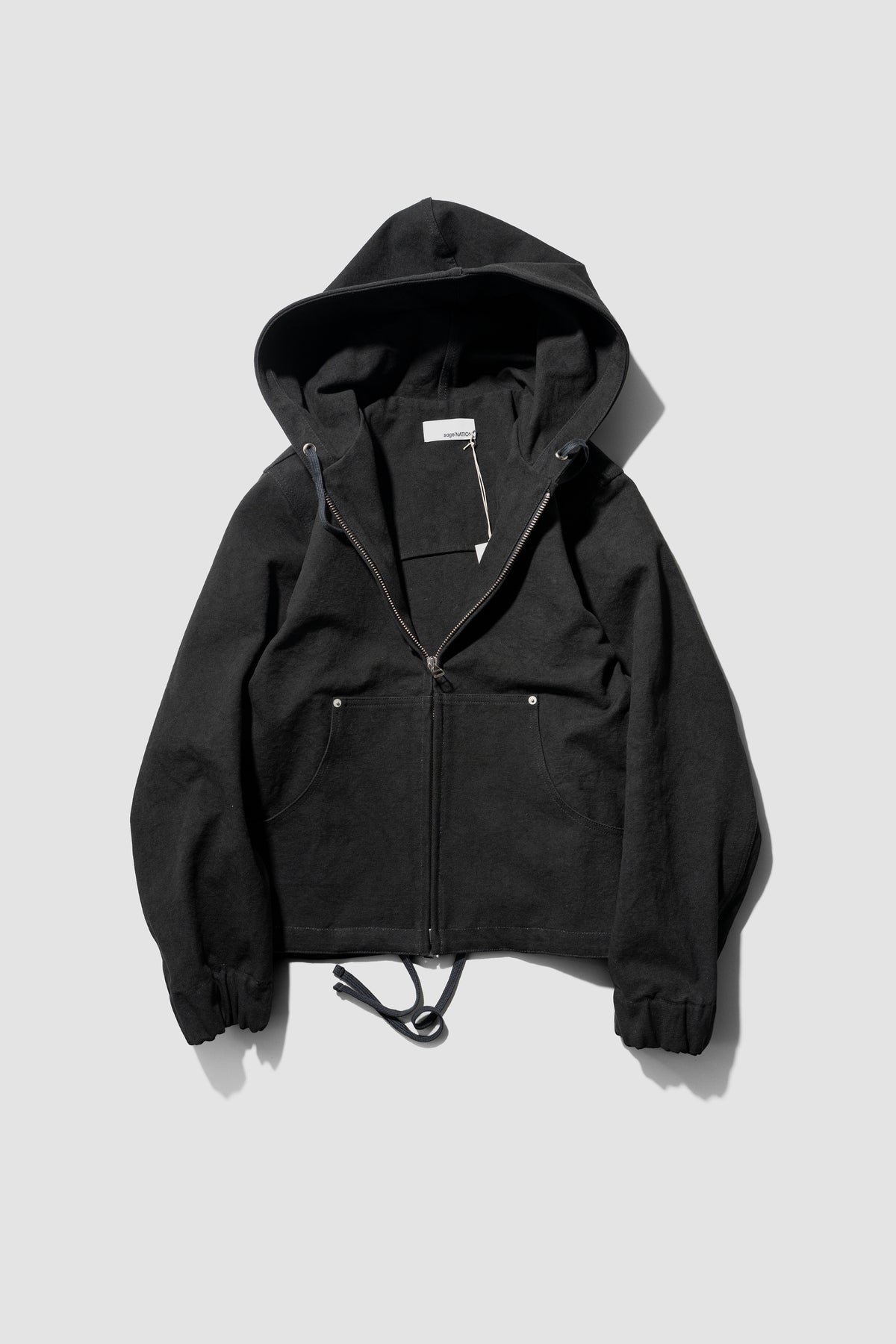 SAGE NATION / Hoodie Jacket  "Black"