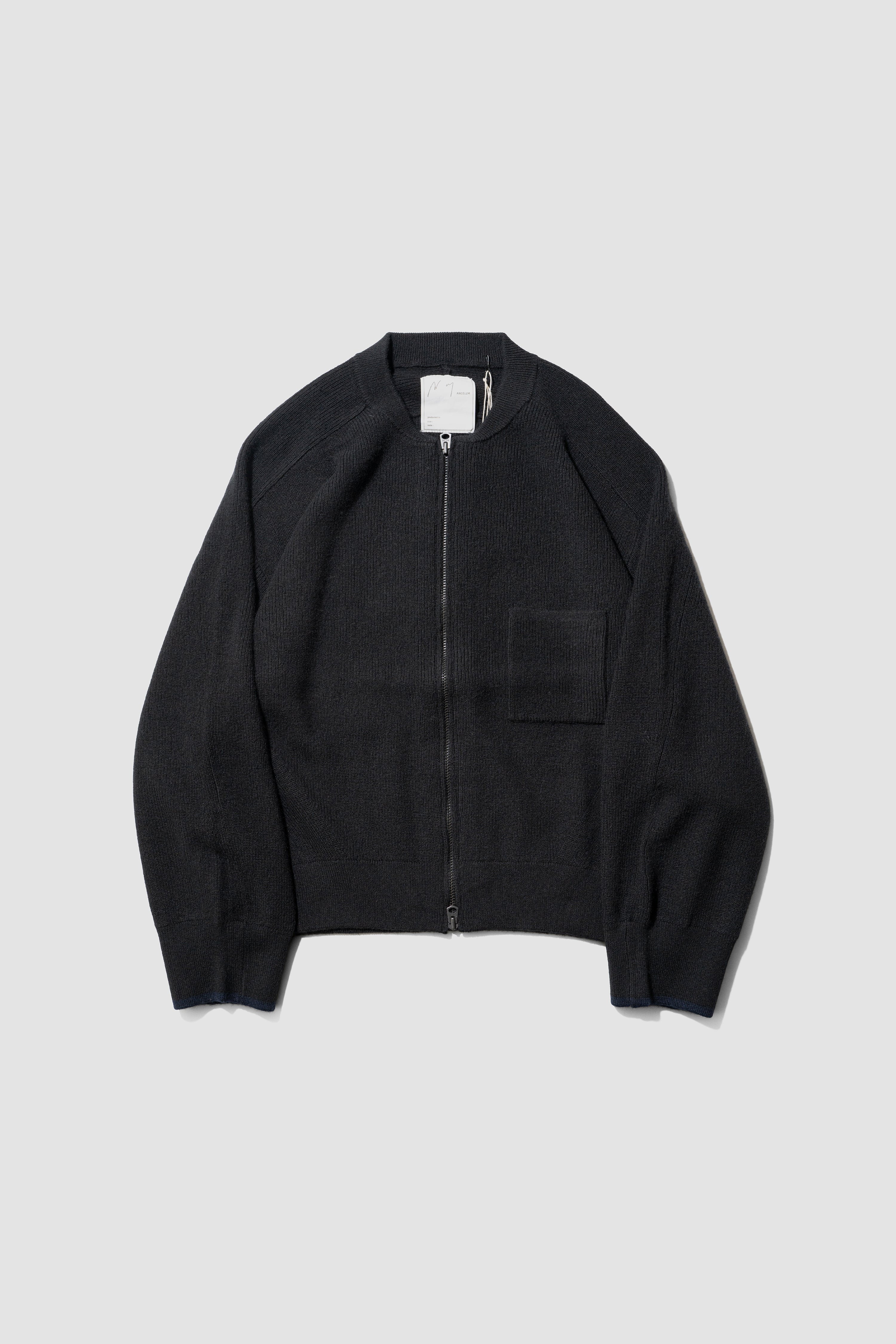 ジャケット・アウター ANCELLM Shaggy Fullzip Cardigan ANCELLM(アンセルム) / FULL ZIPPED KNIT CARDIGAN 