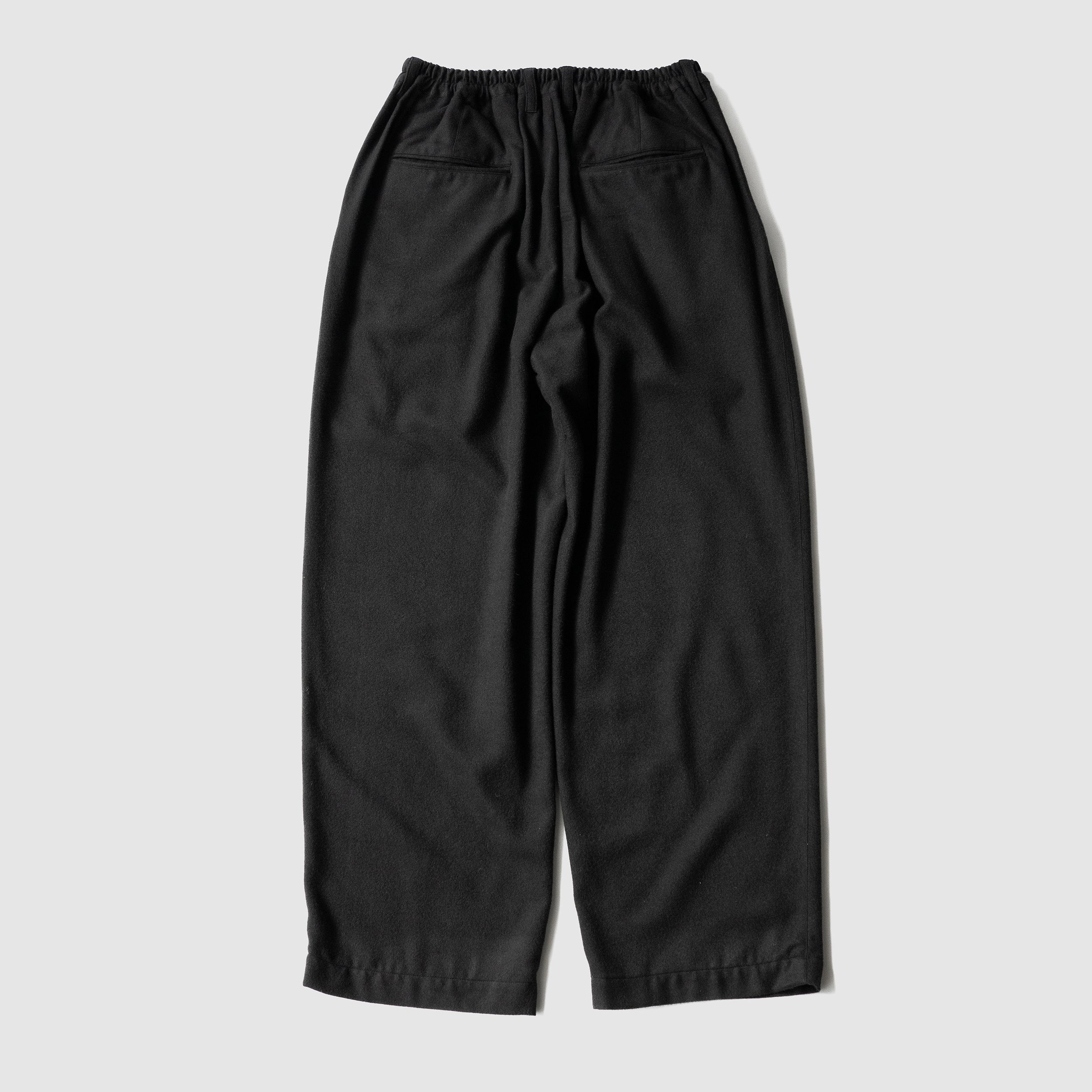 ssstein(シュタイン)/ RAYON SILK FLANNEL WIDE EASY TROUSERS 