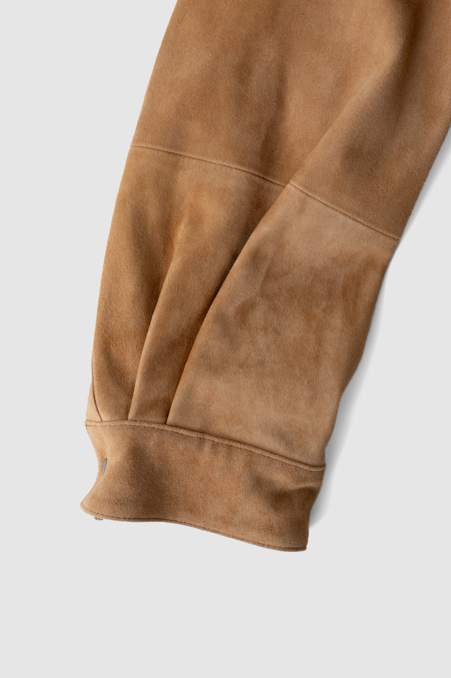 ANCELLM / GEEP LEATHER OVER SHIRT "CAMEL"