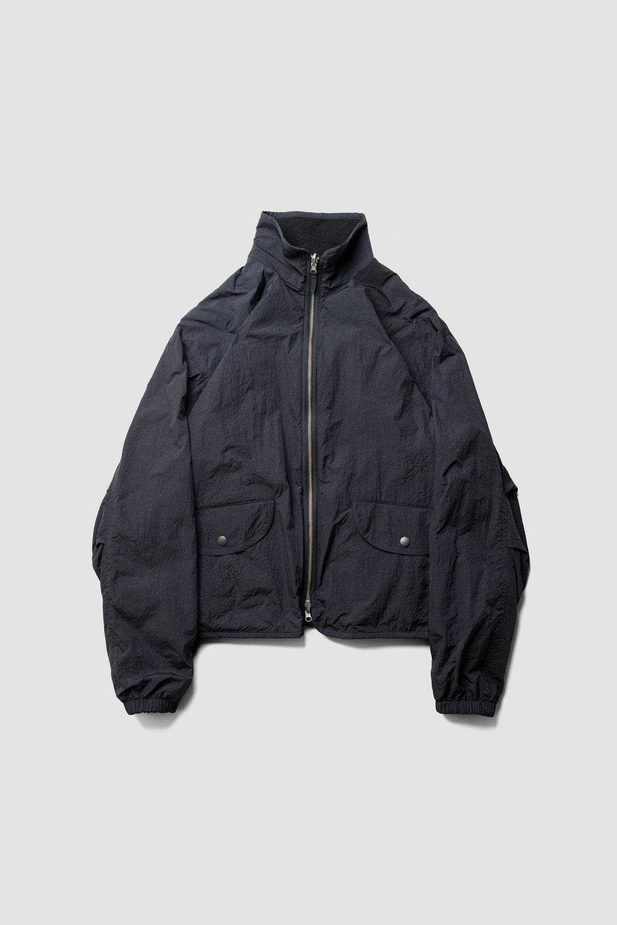 YOKE/ Wool Cashmere Fleece Reversible Blouson "Black"