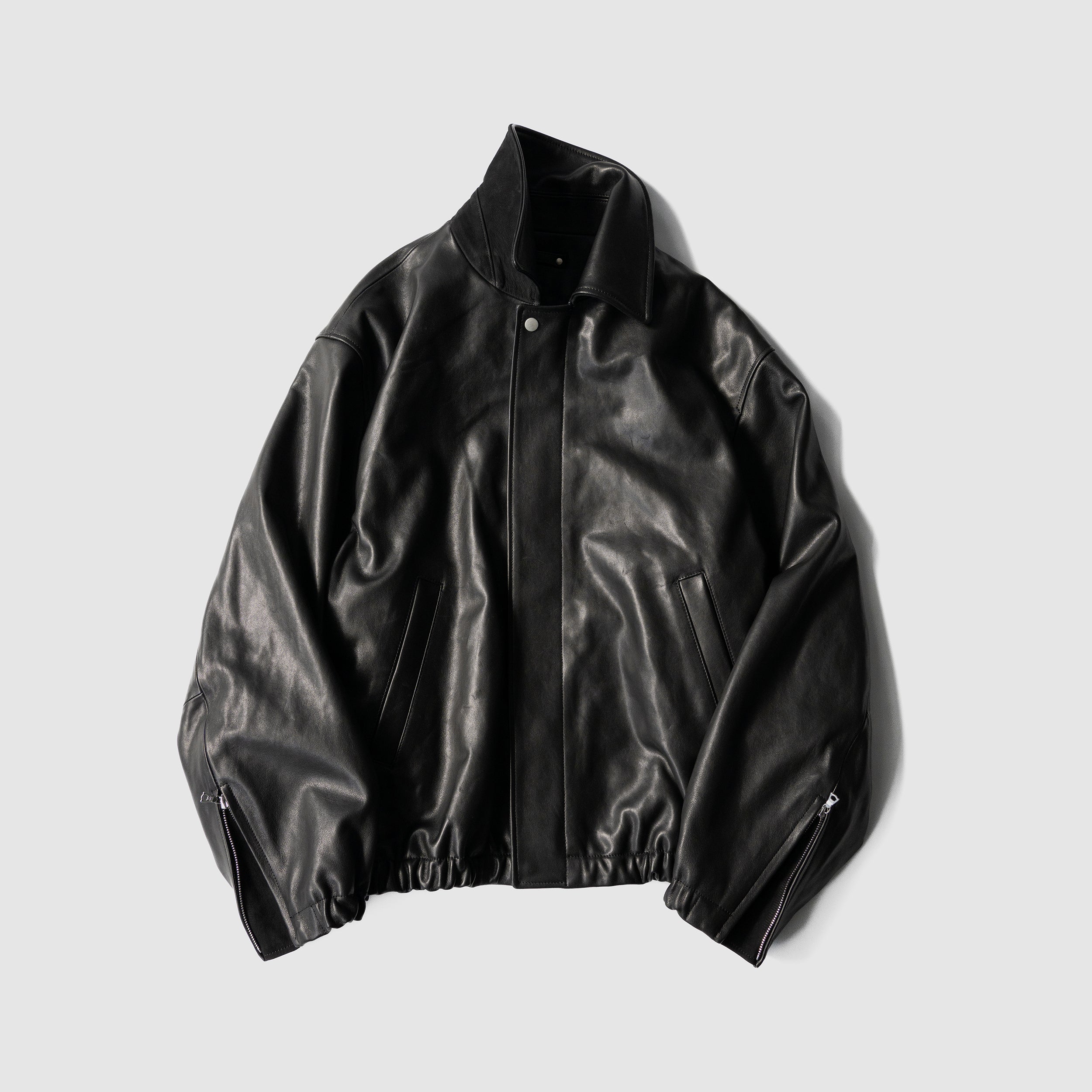 ssstein(シュタイン)/ -ex- SHEEP LEATHER ZIP SHORT JACKET 