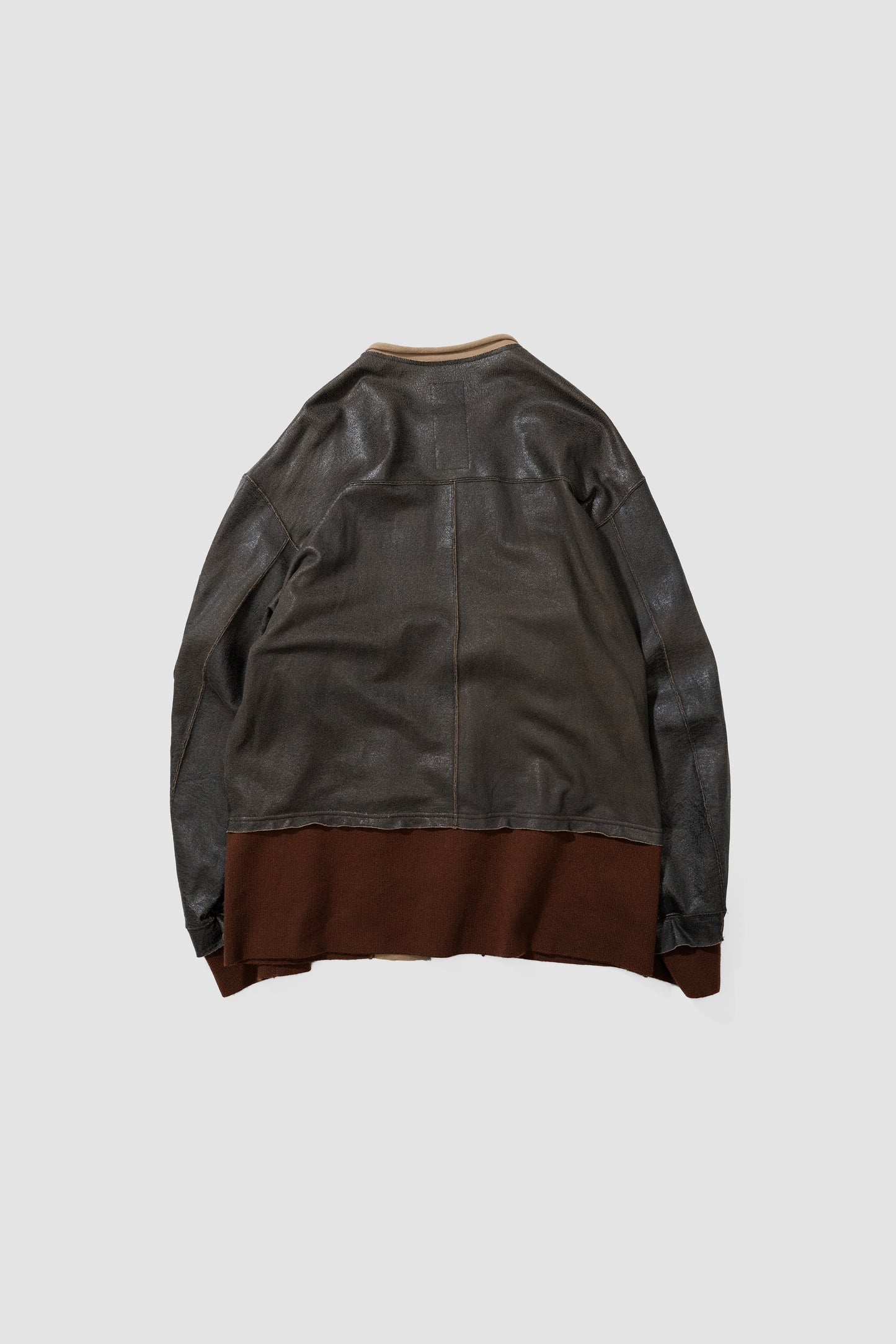 ANTHEM A/ CRACK TERRY MILITARY BLOUSON "Brown"
