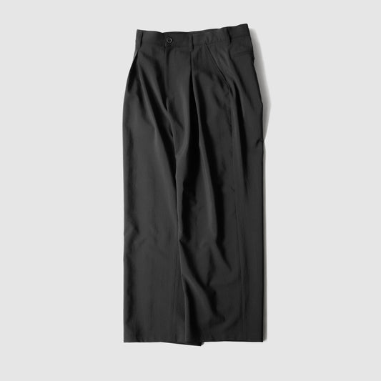 SAYATOMO / 2-Tack Wide Slacks "Black"