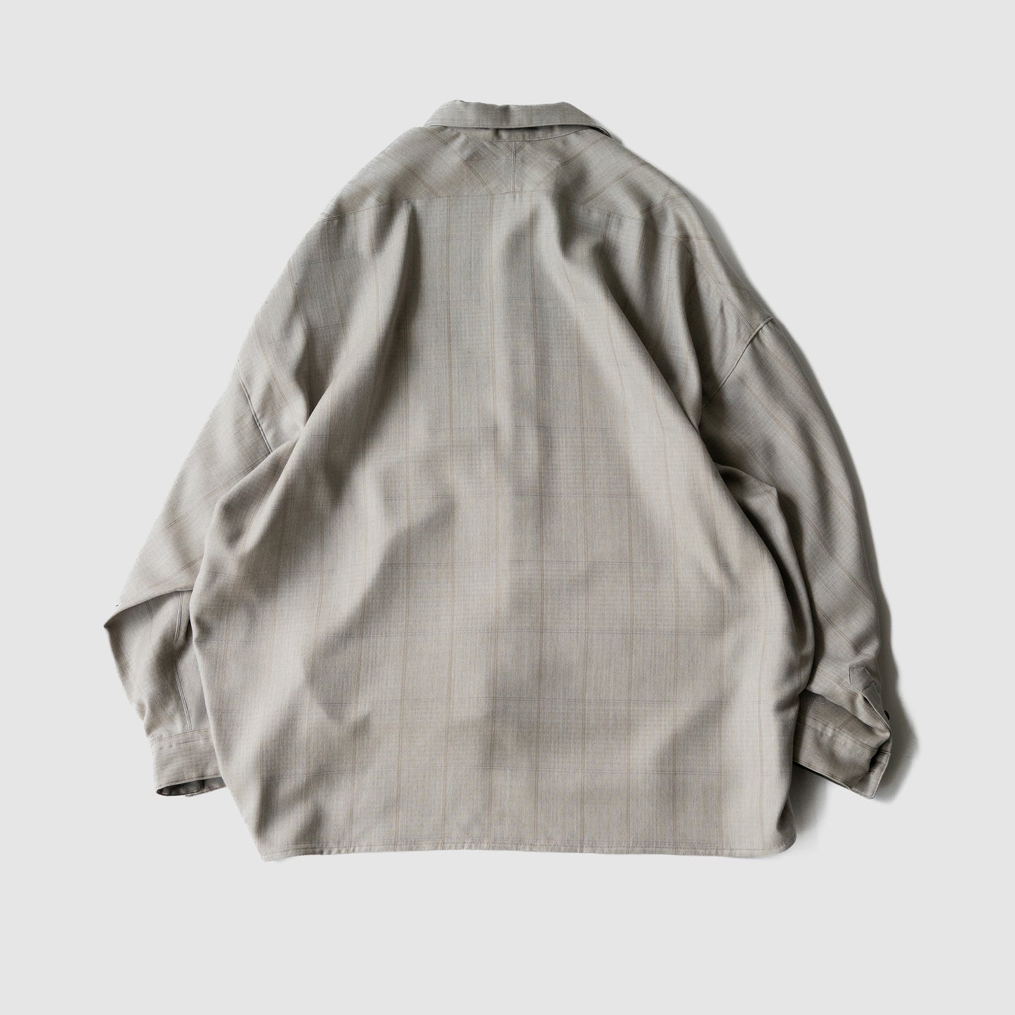 nonnotte/ Draping Open Collar Shirt Type A "Clay Mist"