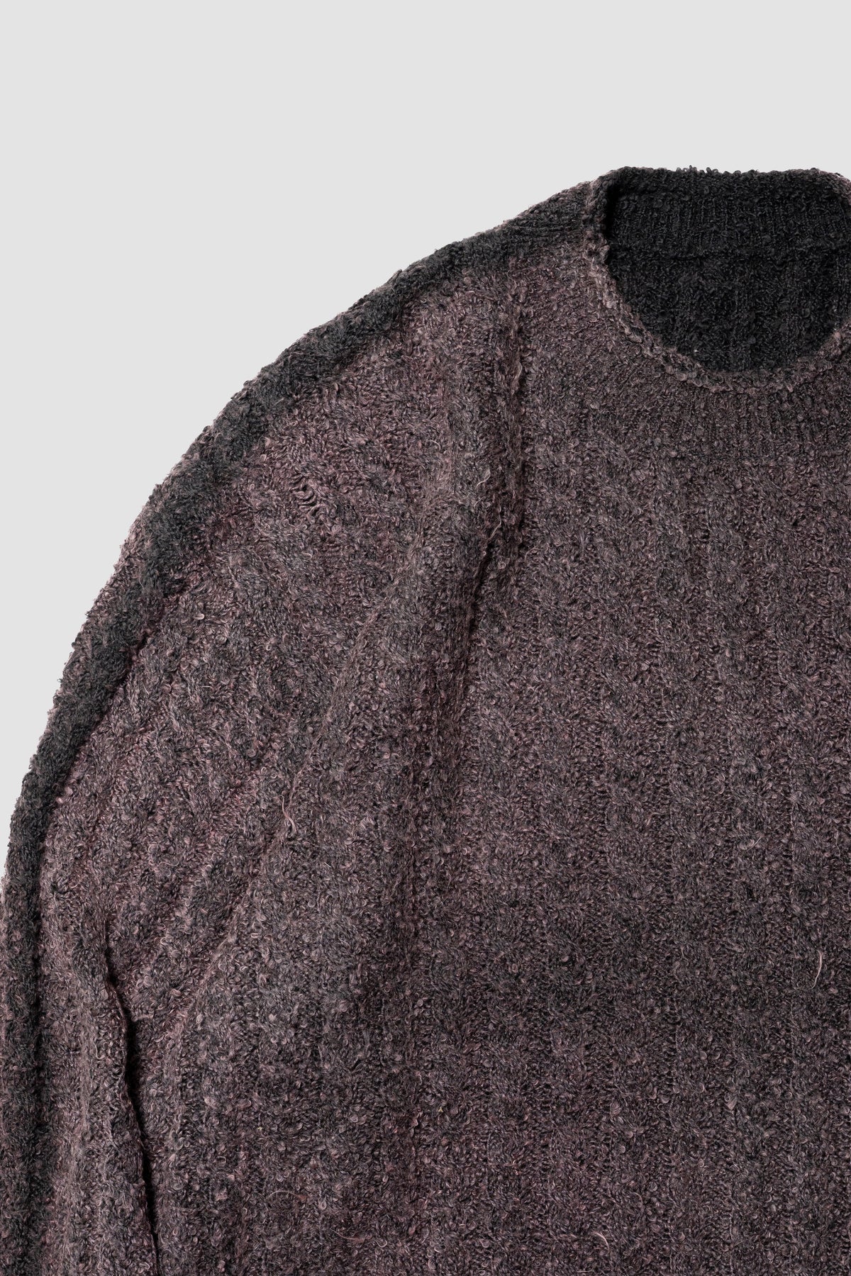 Kota Gushiken/ Bleach & Dye Cable Knit "Pink"